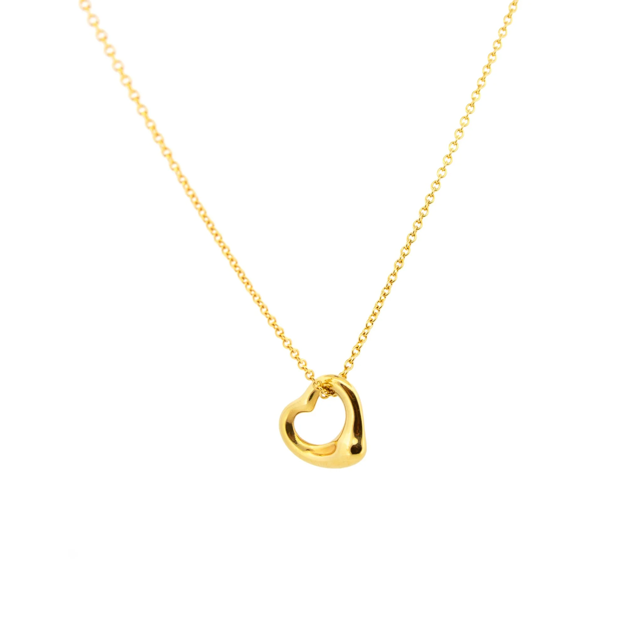 Tiffany & Co Elsa Peretti Gold 11mm Heart Necklace.jpg