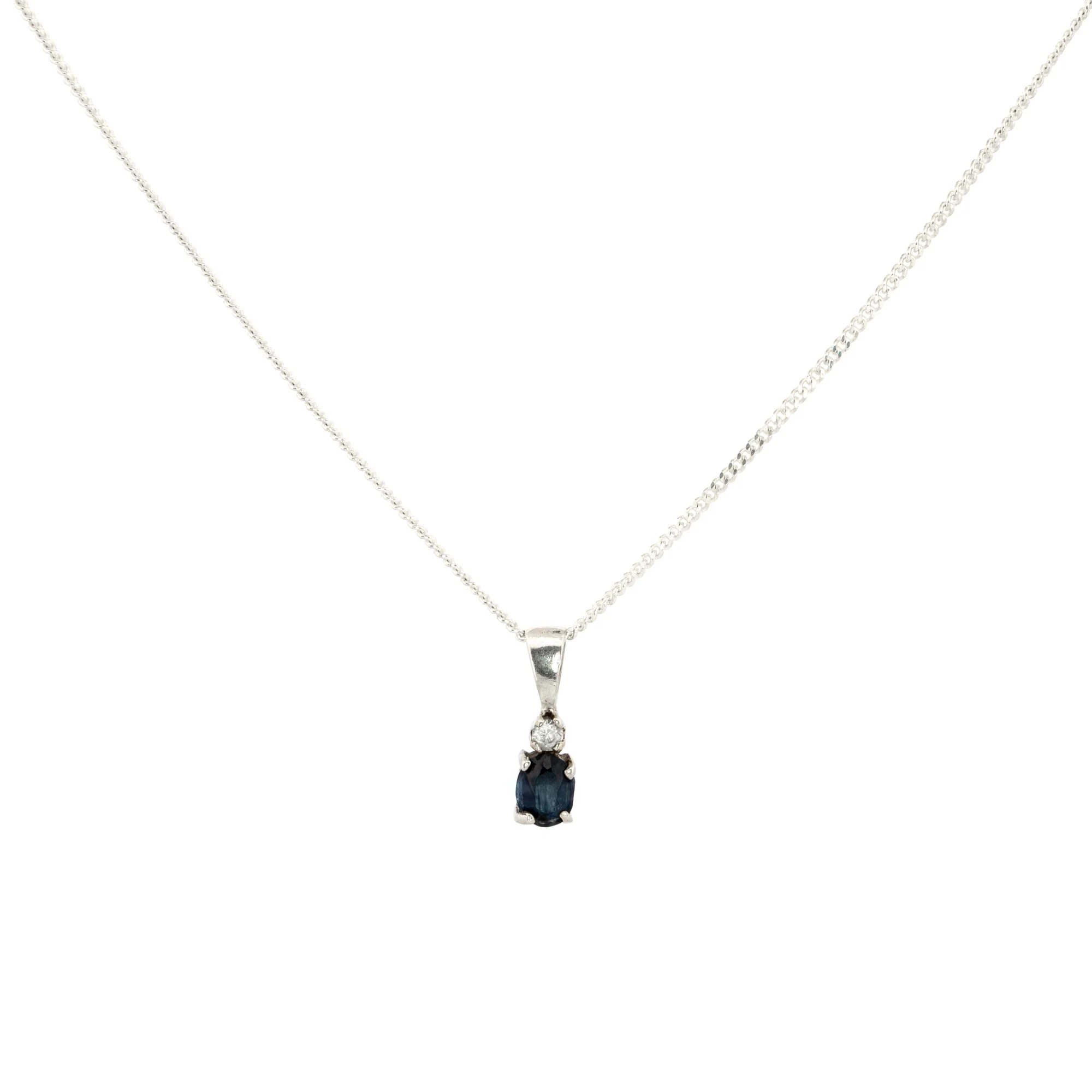 Deep Sea Blue Jadeite Sterling Silver Necklace.jpg