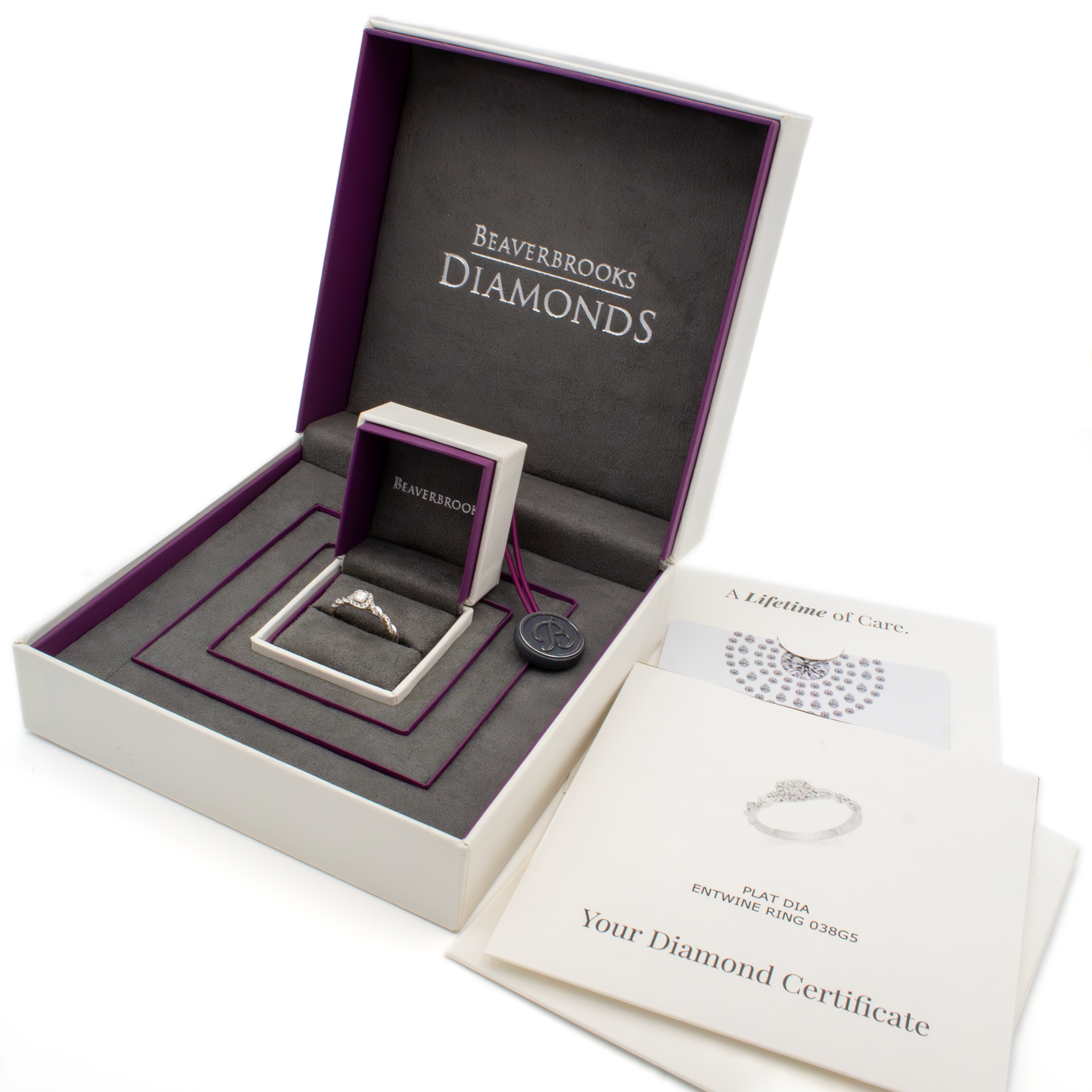 Beaverbrooks Entwine Platinum Diamond Engagement Ring.png