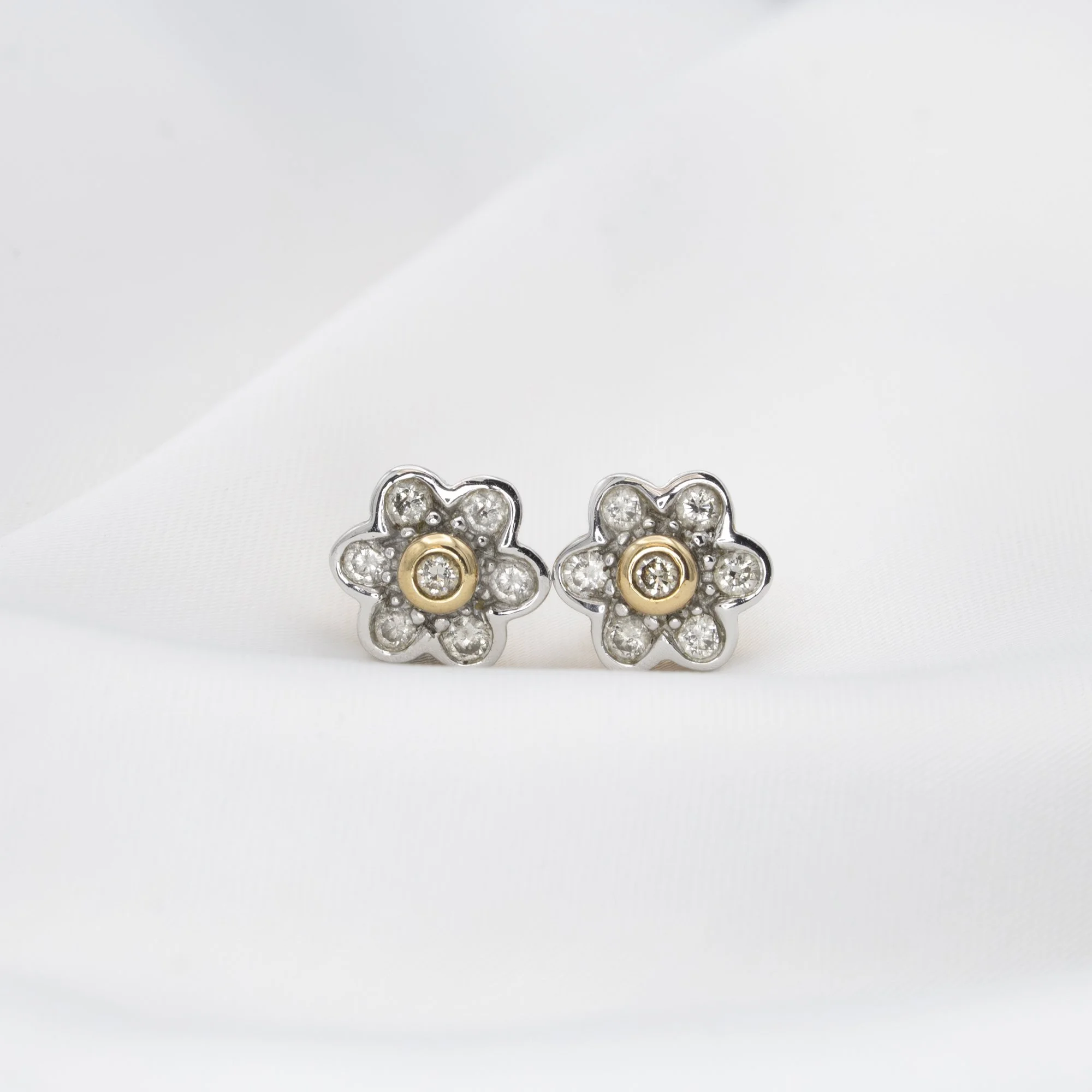Diamond Flower Stud Earrings Jacksons Jewellers.jpg
