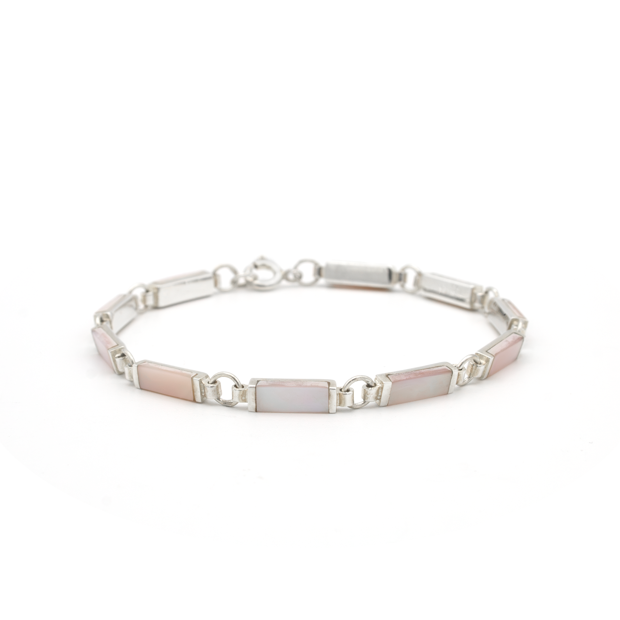 Sterling Silver Mother of Pearl Bracelet