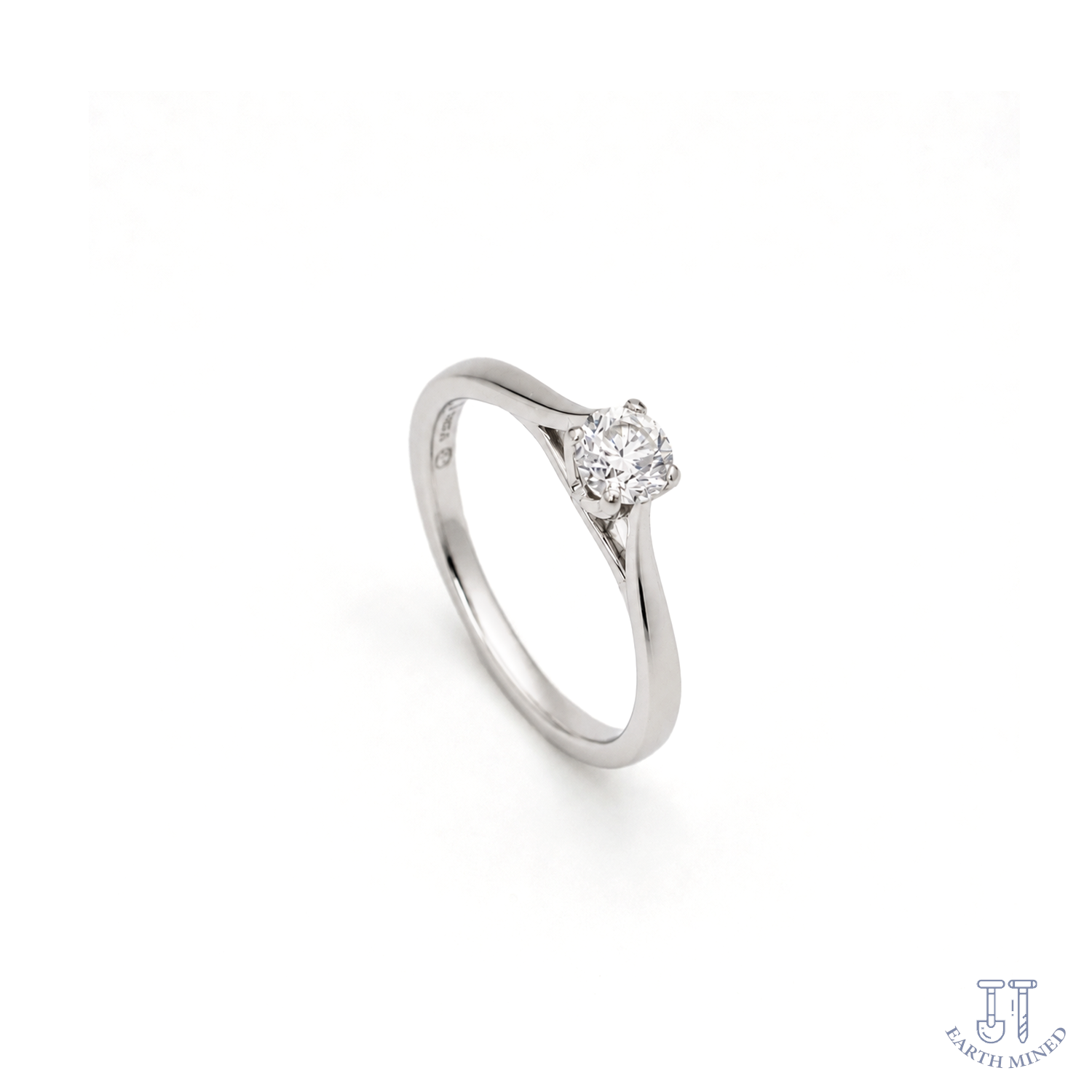 Goldsmiths 18ct White Gold Diamond Solitaire Ring Brilliant.png