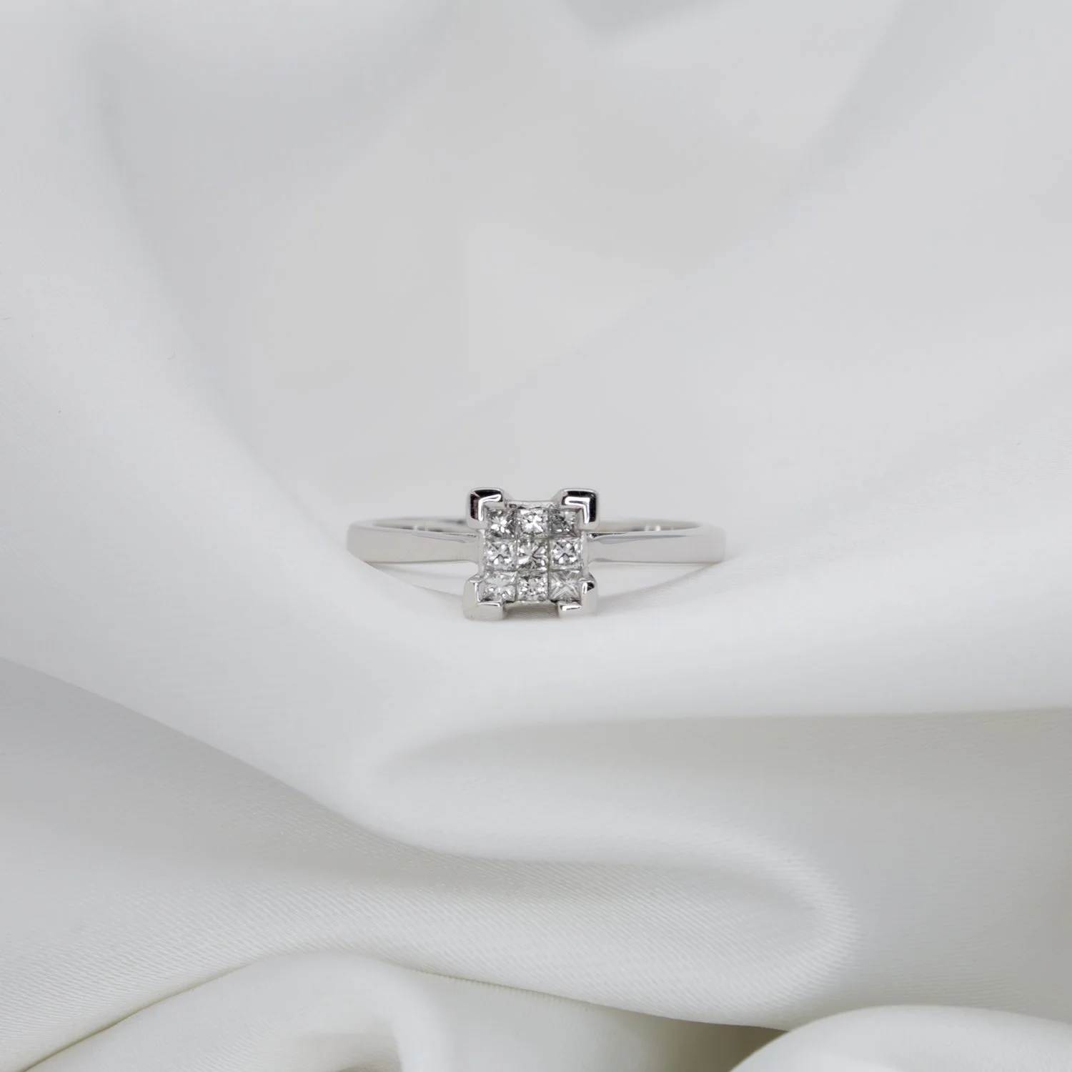 White Gold Diamond Cluster Ring Jacksons Jewellers 2.jpg
