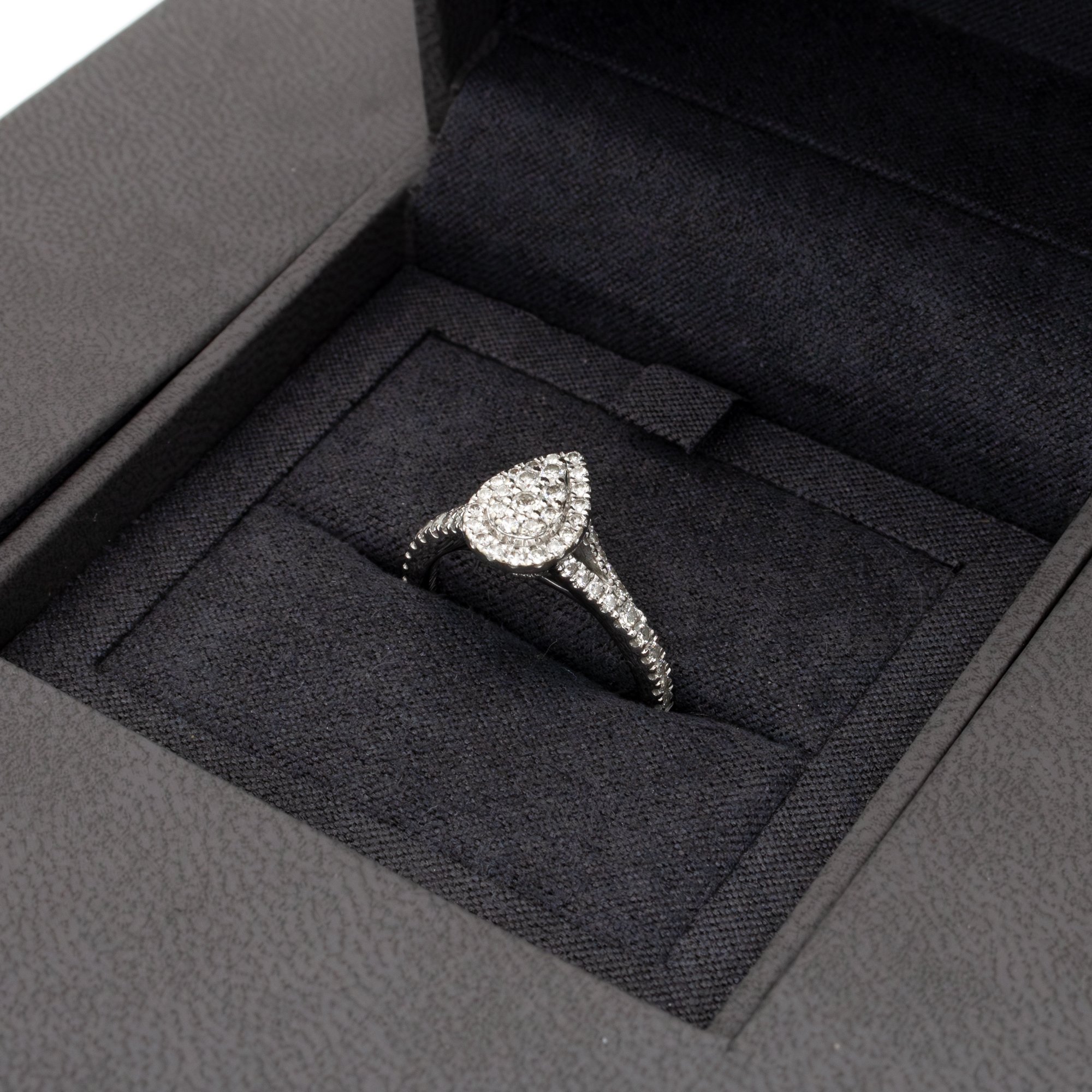 Vera Wang LOVE 18K White Gold Cluster Engagement Ring.jpg