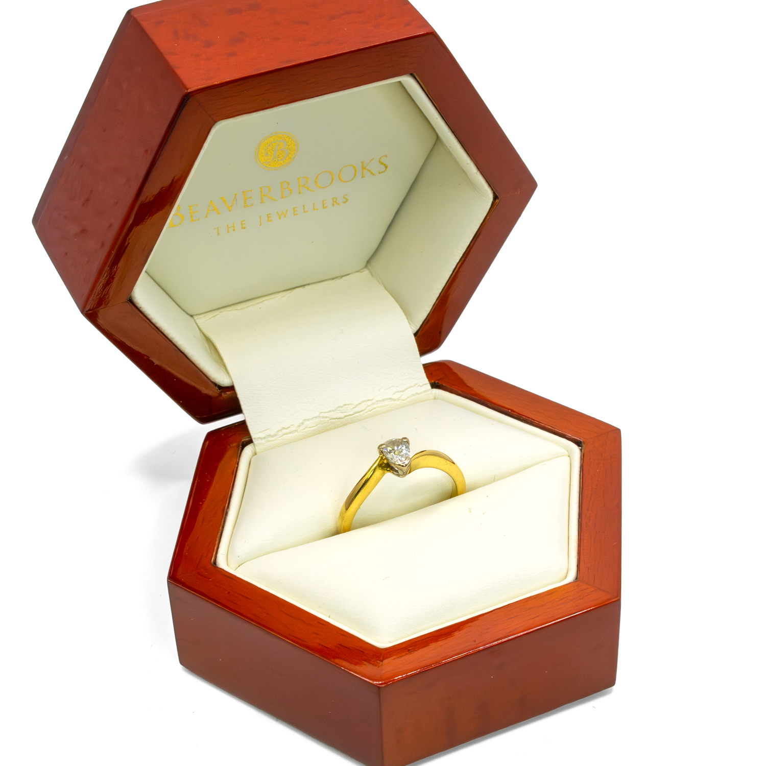 Pear Cut Diamond Wave Solitaire Ring Jacksons Jewellers.png