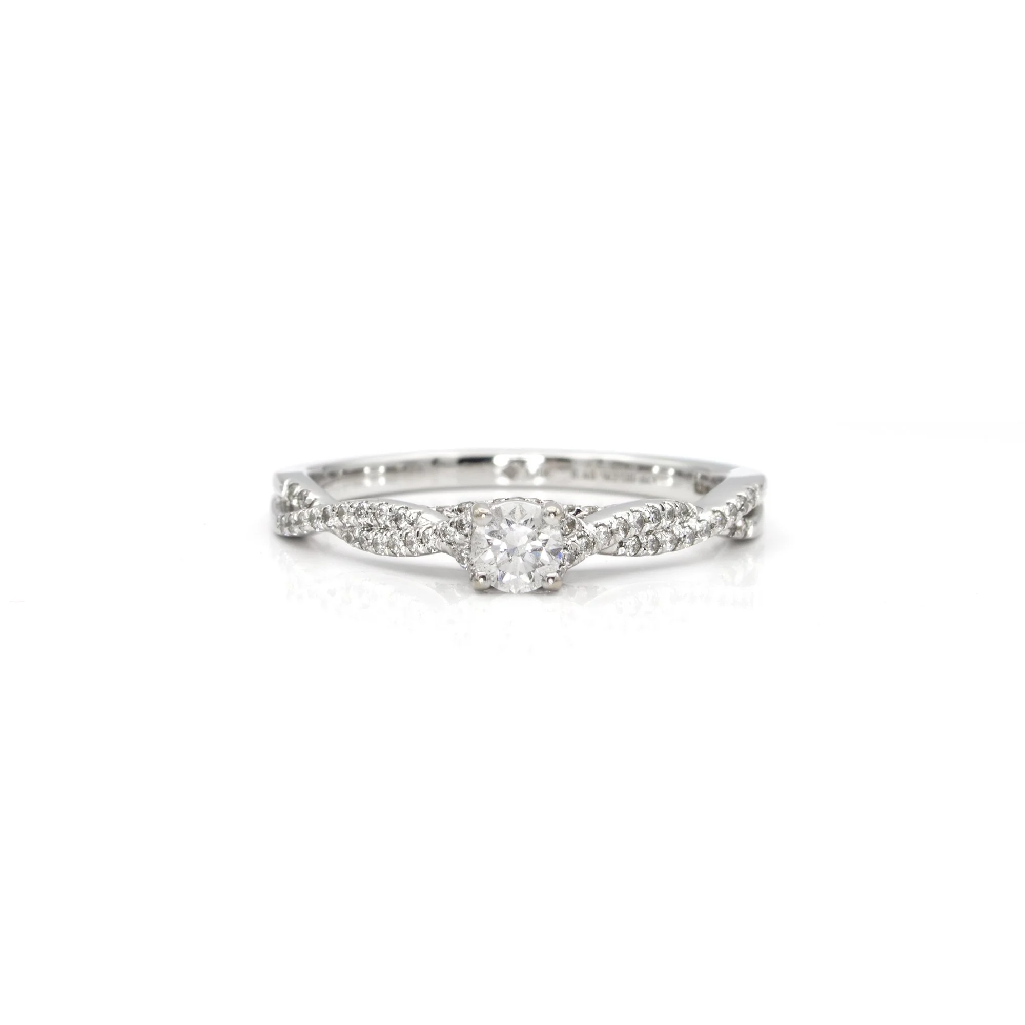 18K White Gold Twisted Diamond Engagement Ring.jpg