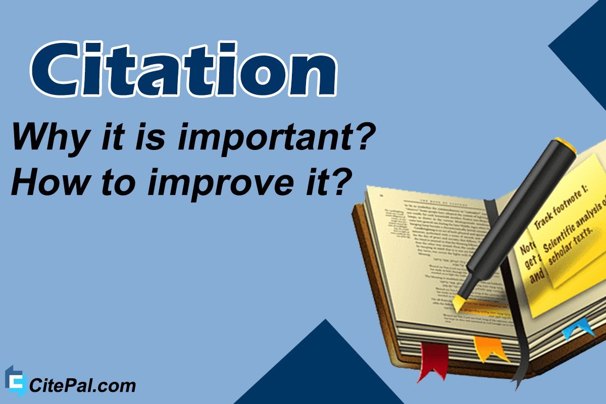 Why total number of citations is important?