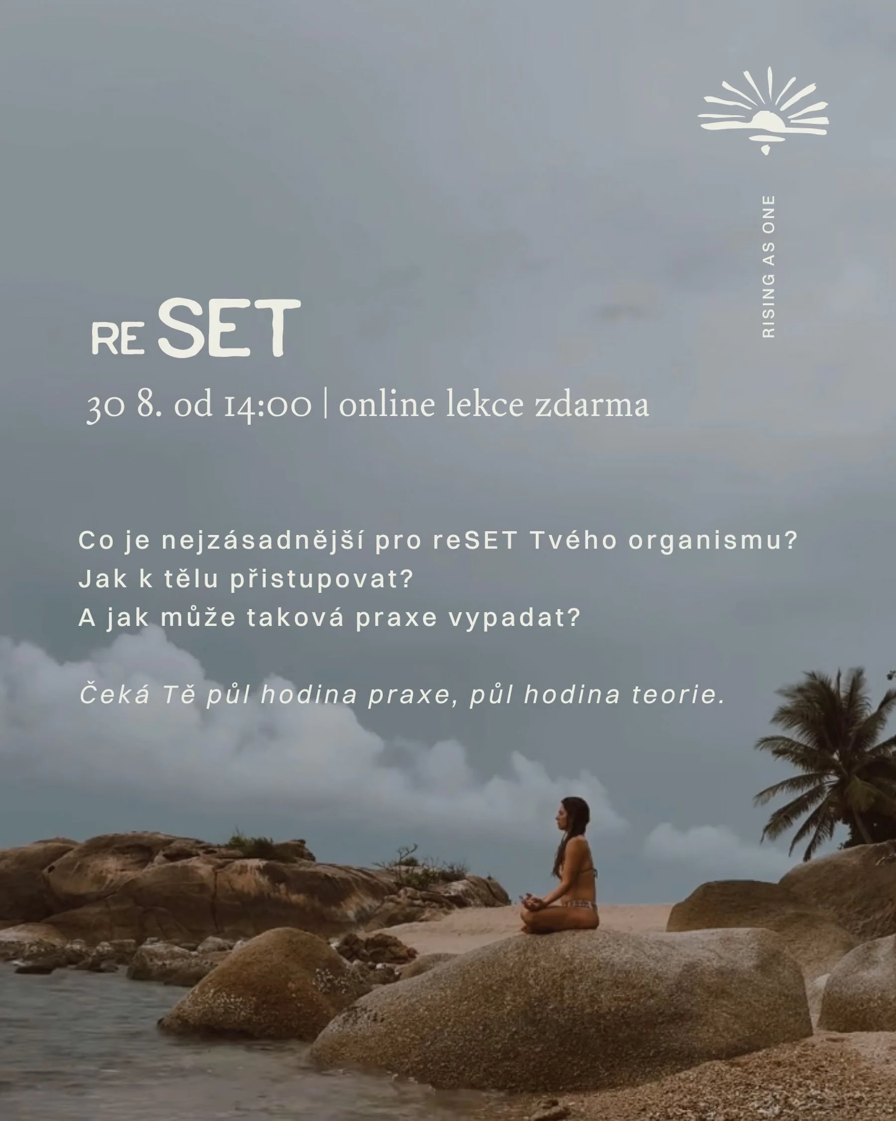 Z&iacute;tra může&scaron;.
Nemus&iacute;&scaron;.
Dotknout se skrze praxi. 
Je&scaron;tě se může&scaron; přihl&aacute;sit. Stač&iacute; napsat RESET do koment&aacute;ře a doraz&iacute; Ti odkaz 🔗.

Tě&scaron;&iacute;m se.
