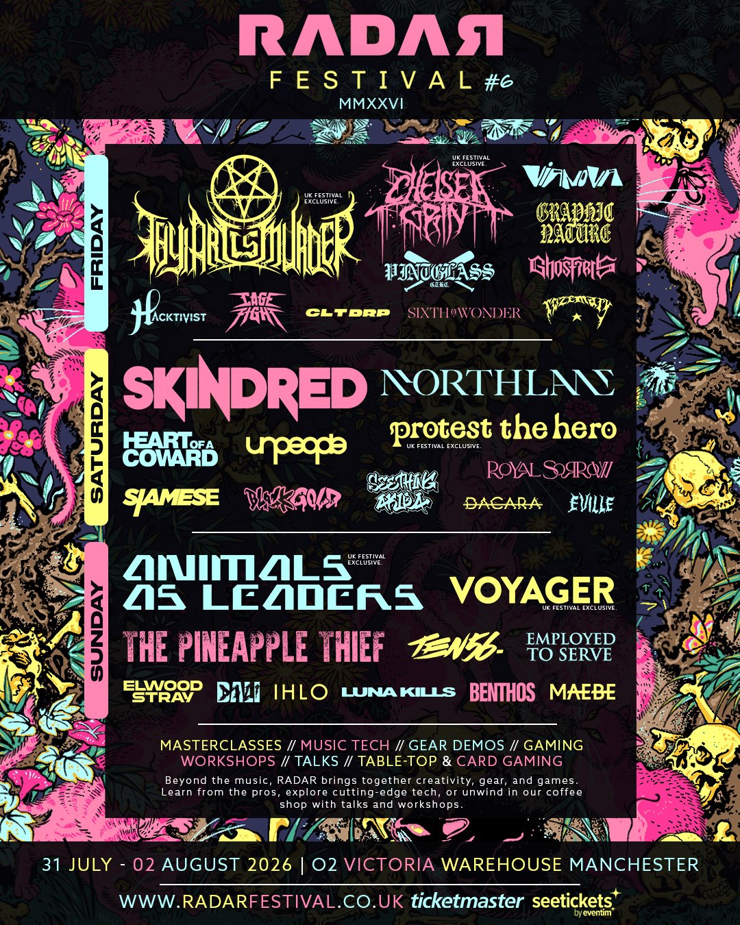 RADAR Festival 2026 reveals final headliners Skindred and Thy Art Is Murder