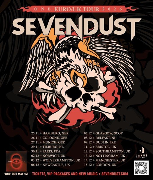 SEVENDUST Announce EU + UK Headliner Tour 2026