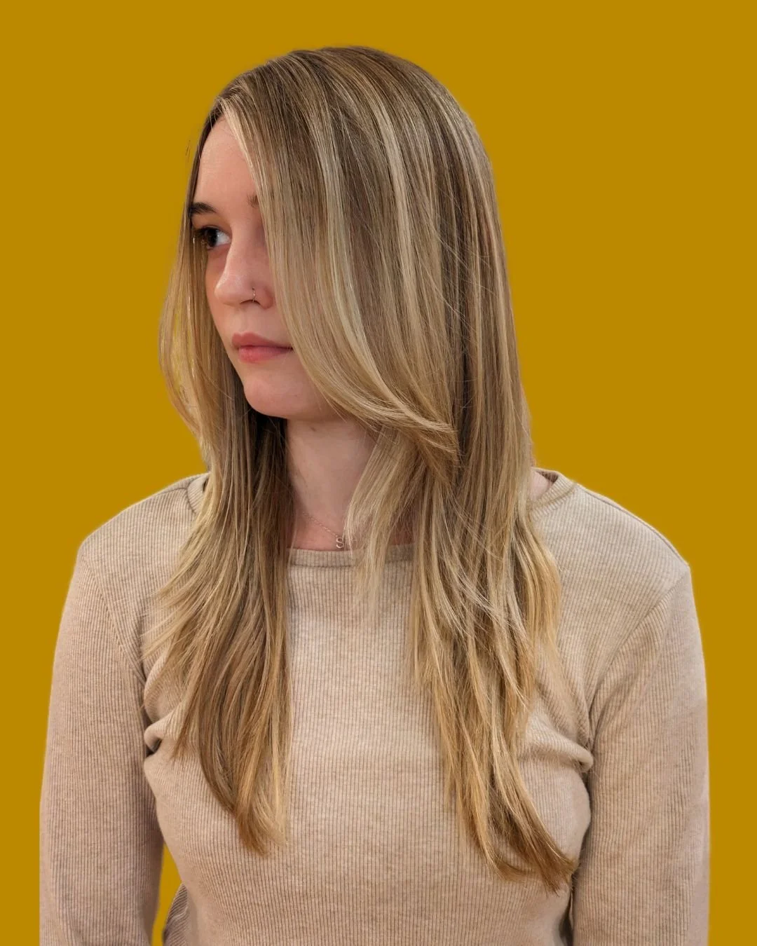 long blonde balayage
