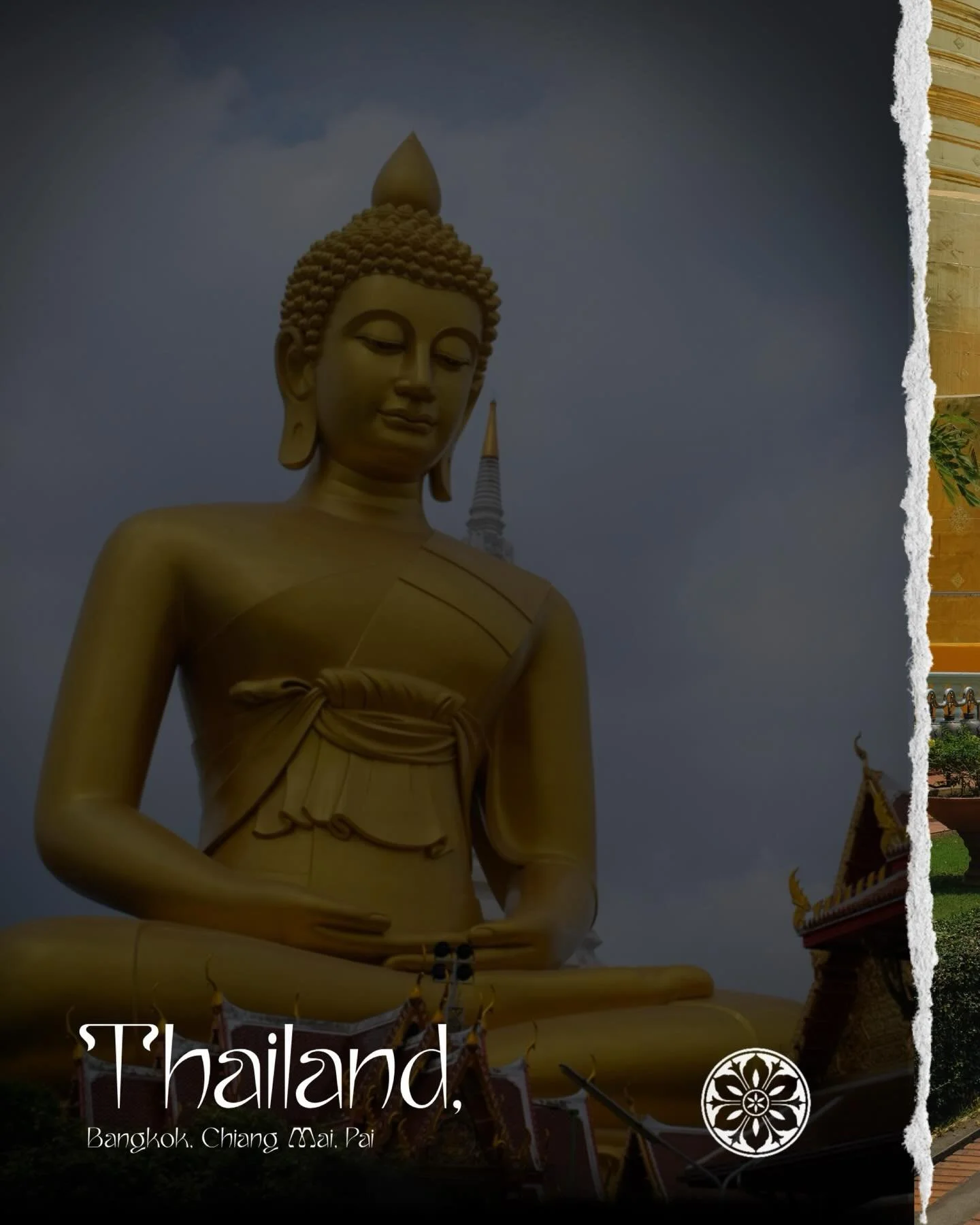 Two weeks in Northern Thailand was a wicked experience. We visited multiple Buddhist temples in awe of the architecture, murals, altars, and statues. All so incredible, and the art was very inspiring. We did a lot of digging to find an ethical elepha