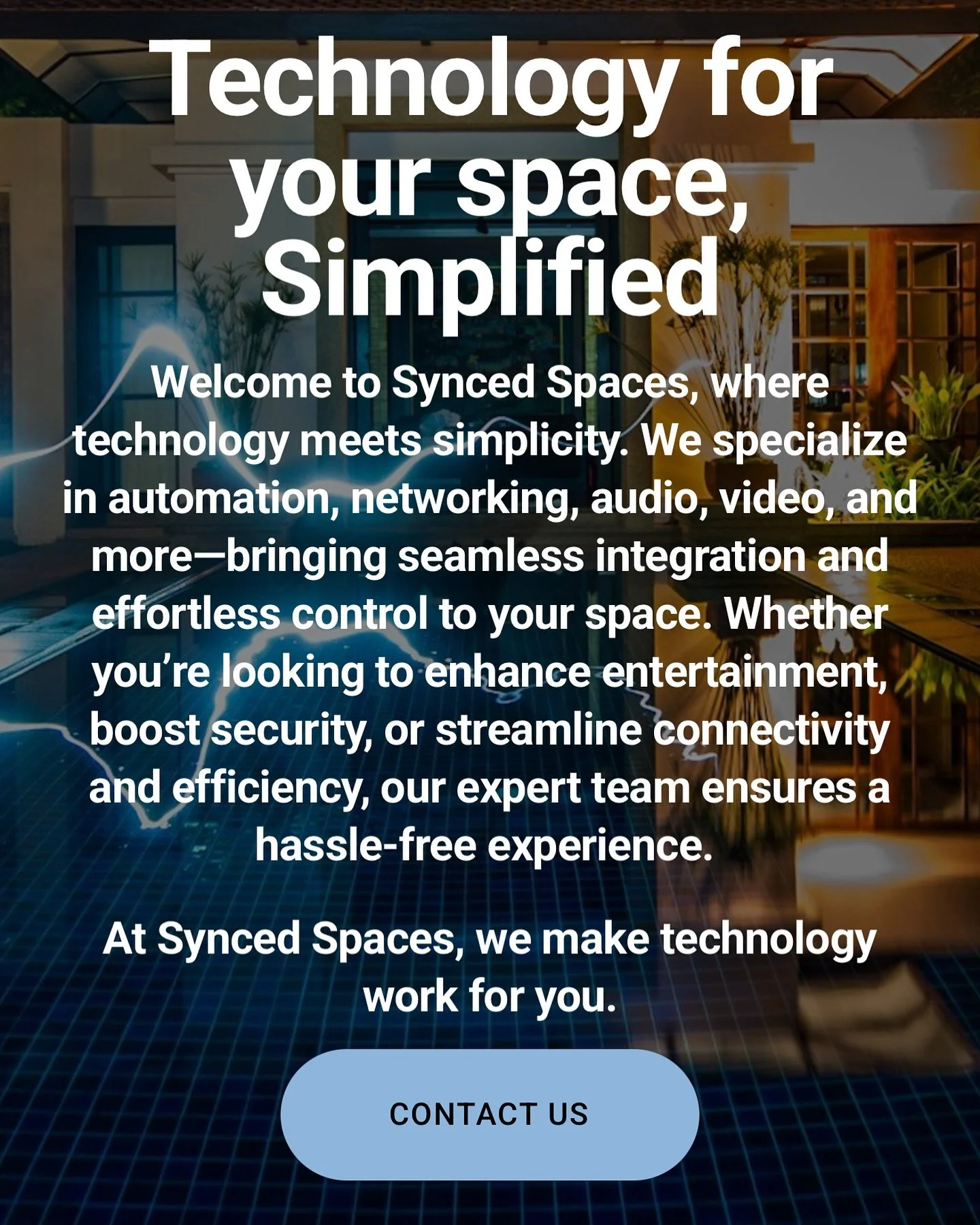 Check out our new website!! 

Synced-spaces.com