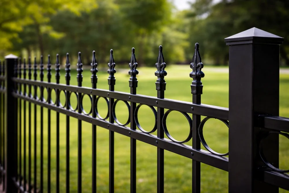 steel fence located in sioux falls, south dakota