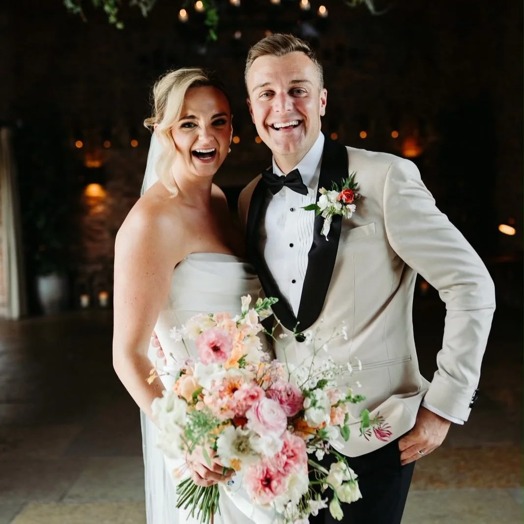 E&amp;D June 2026 💗

These two beautiful humans got married back in June and chose my curated collection service for their wedding flowers @hazelgapbarn  It was a gorgeous brief which I filled with the very last ranunculus of the season. All wrapped