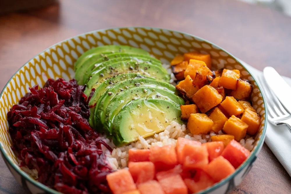 Low fibre sushi rice bowl (vegan) — The Good Bowel Company