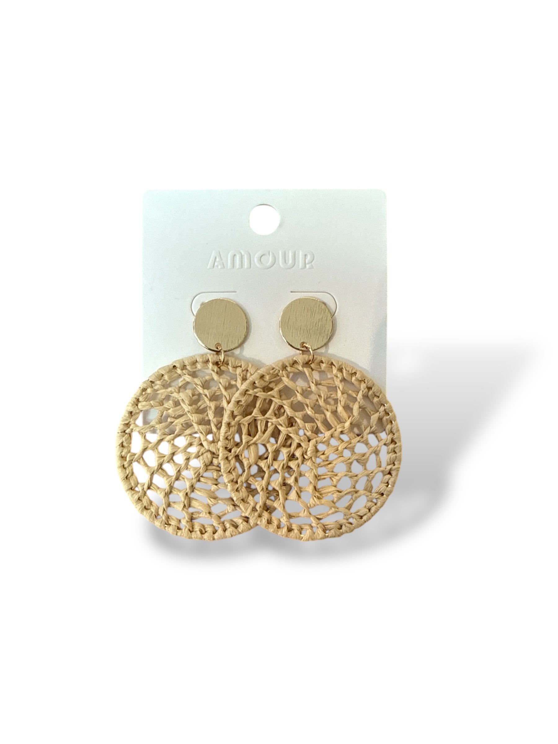 Modern dream catcher earrings