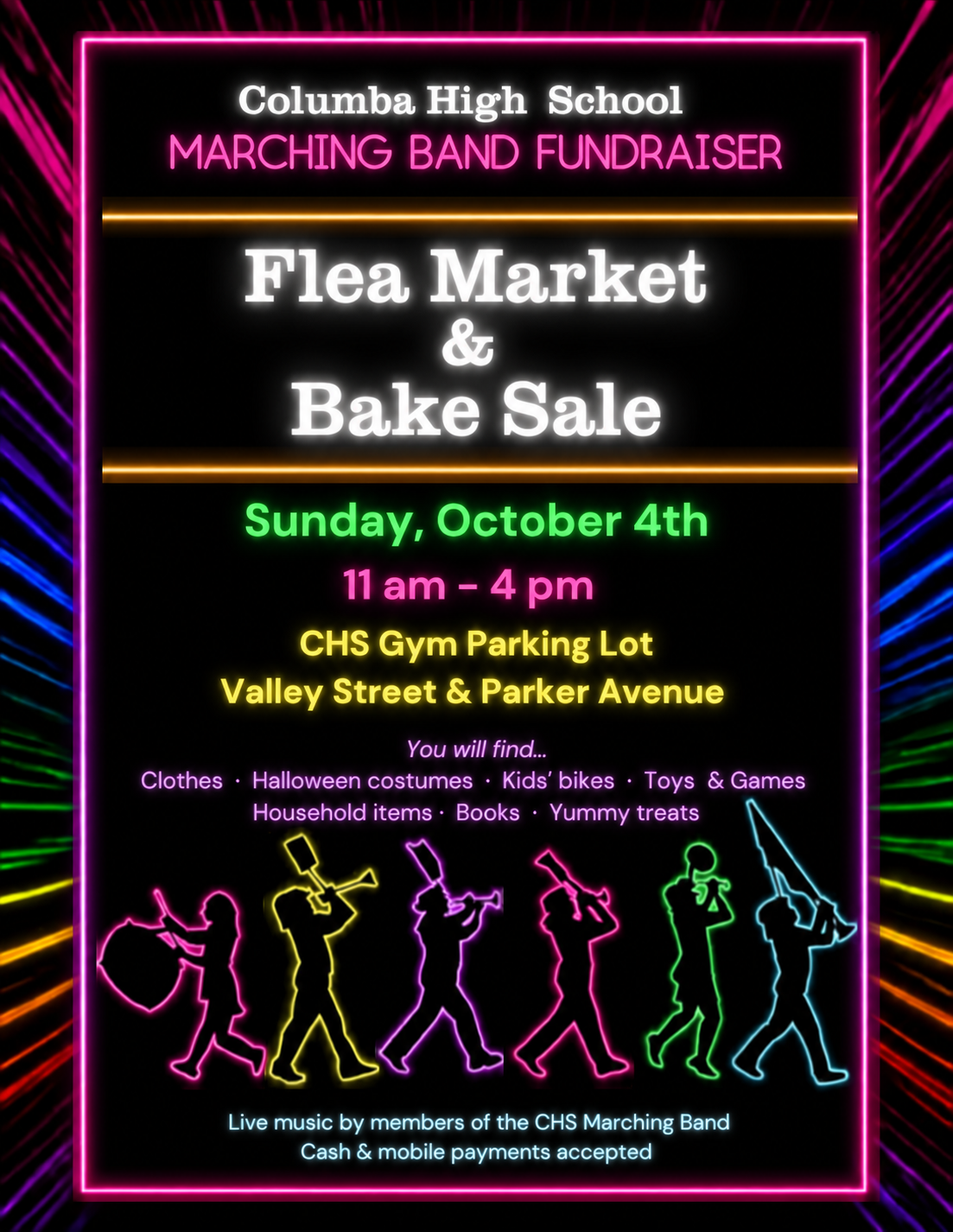 Marching Band Fundraiser: Flea Market