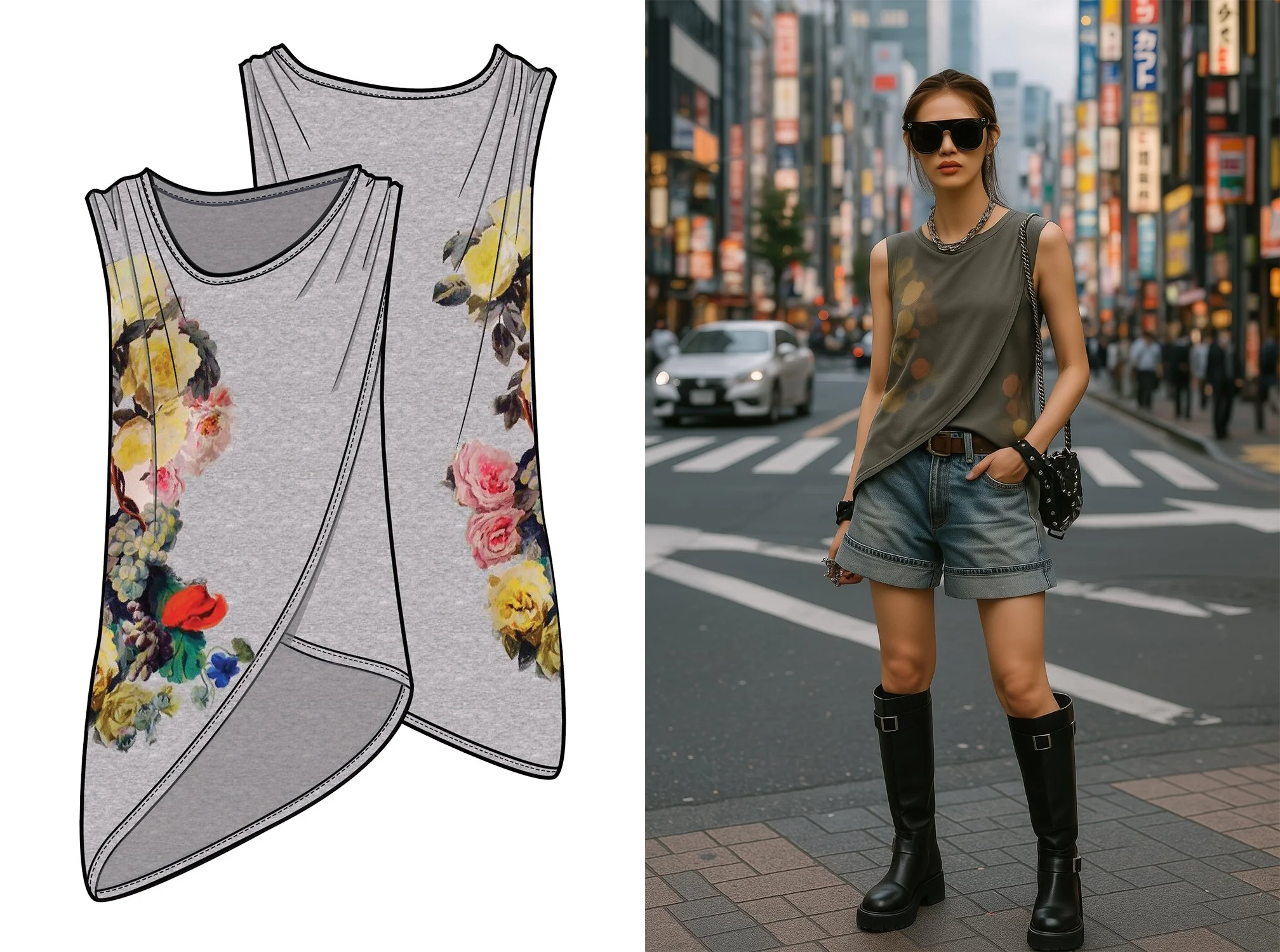 Vector Flat to Real Garment