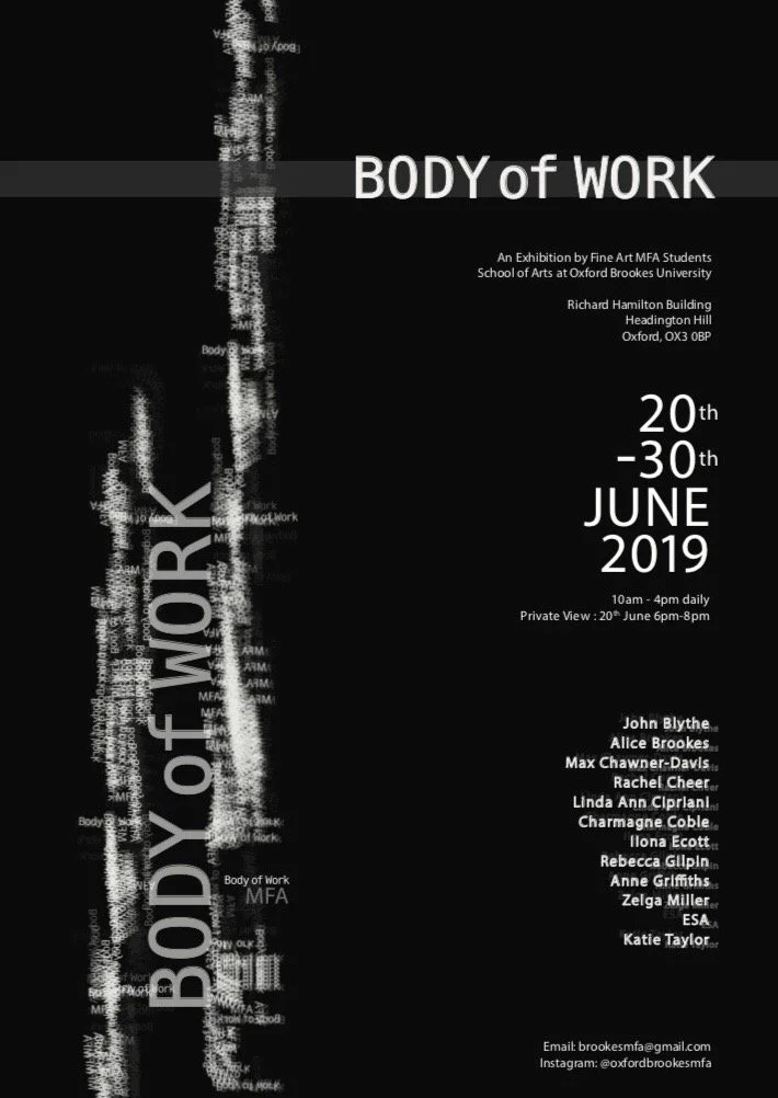 Body of Work - MFA show