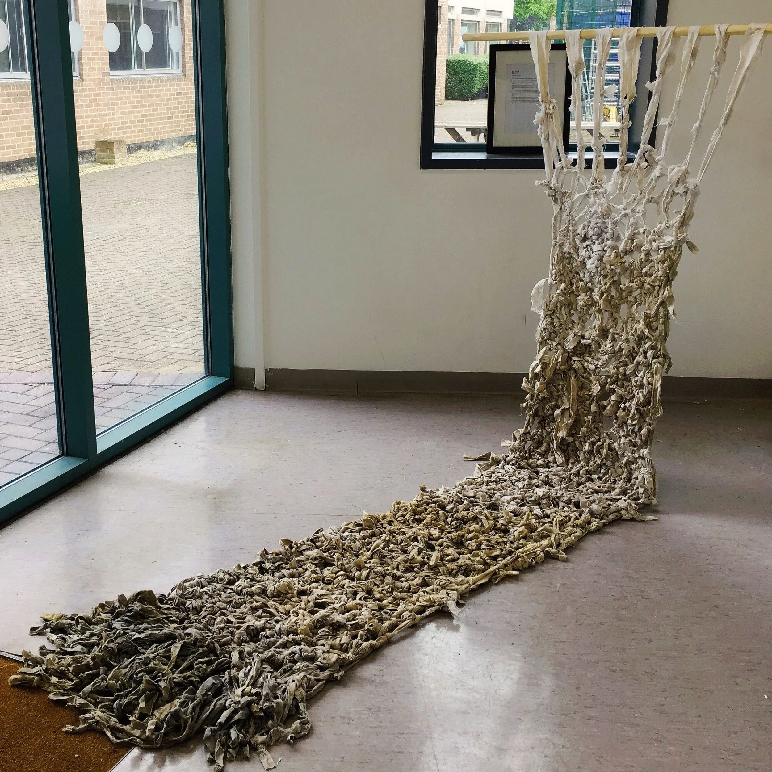 'Lie Down' installation at City of Oxford College