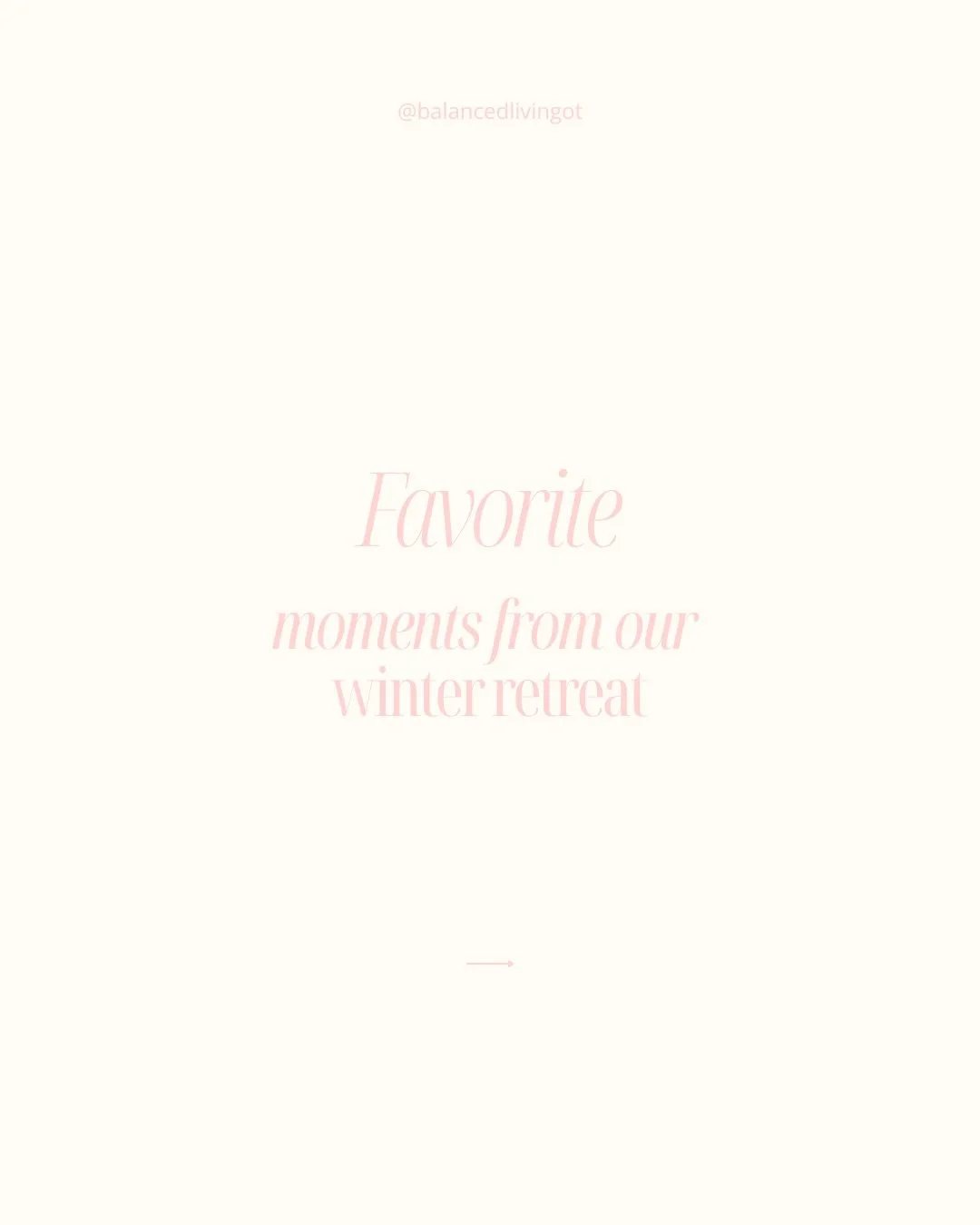 A nostalgic recap of the weekend of the winter ❄️ 

We had the best time celebrating the growth of Balanced Living and planning ahead for what&rsquo;s to come - stay tuned 🤍