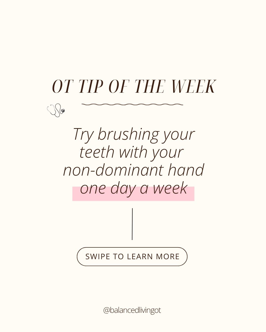 Routines are efficient, but efficiency isn&rsquo;t always the goal! 

Save this for later and try it tomorrow morning 🤎