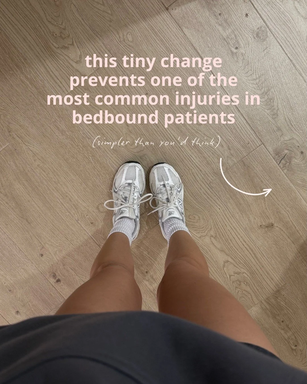 Offloading the heels reduces pressure at the point of contact and supports skin integrity, an easy positioning fix with a big impact for bedbound clients!