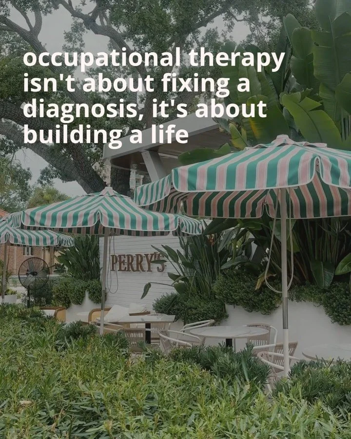 A diagnosis is only one piece of the story, the life you want to live is what gives therapy direction 🤍