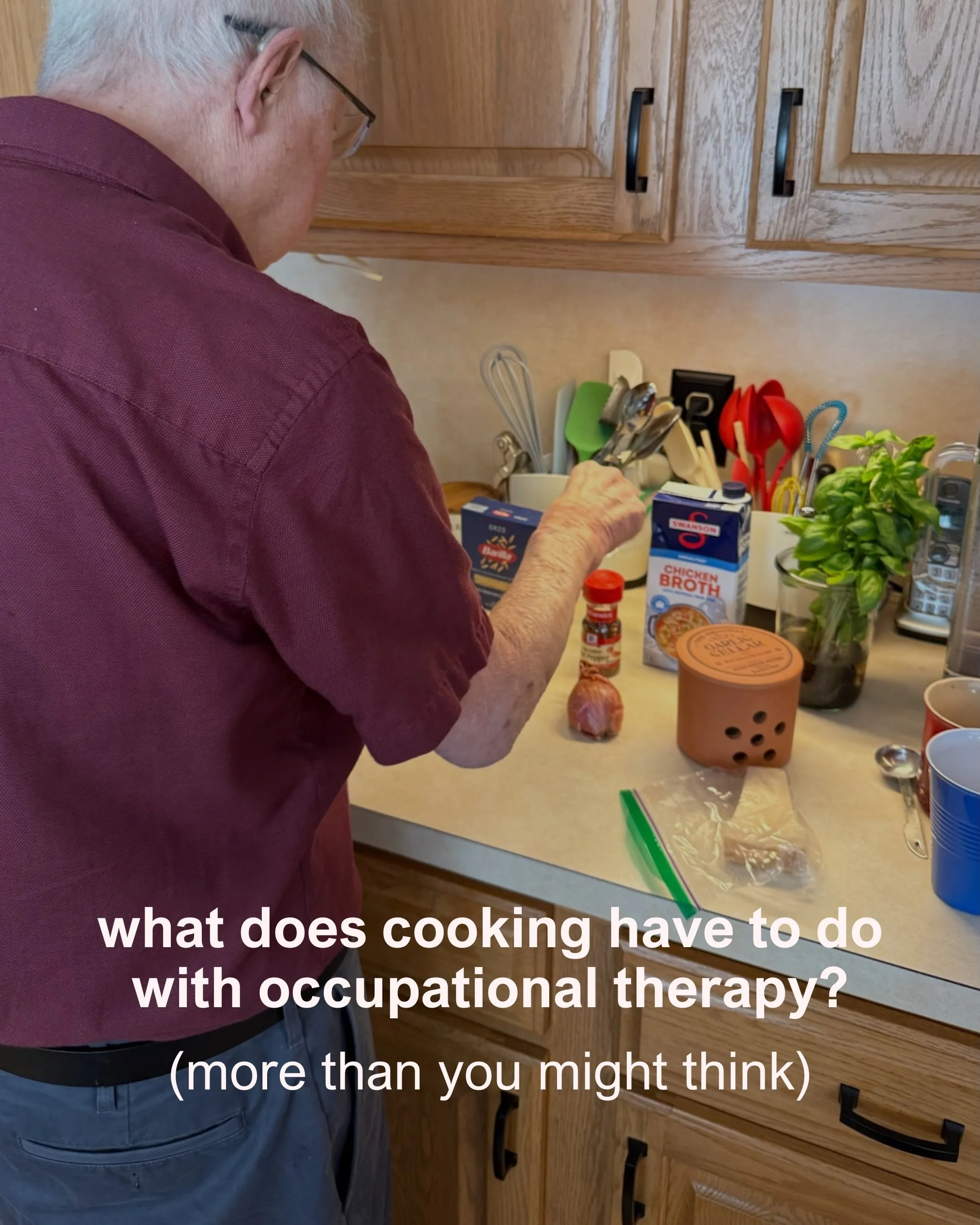 Yes, we&rsquo;re cooking, but we&rsquo;re also working on balance, coordination, motor skills, sequencing, and independence along the way!