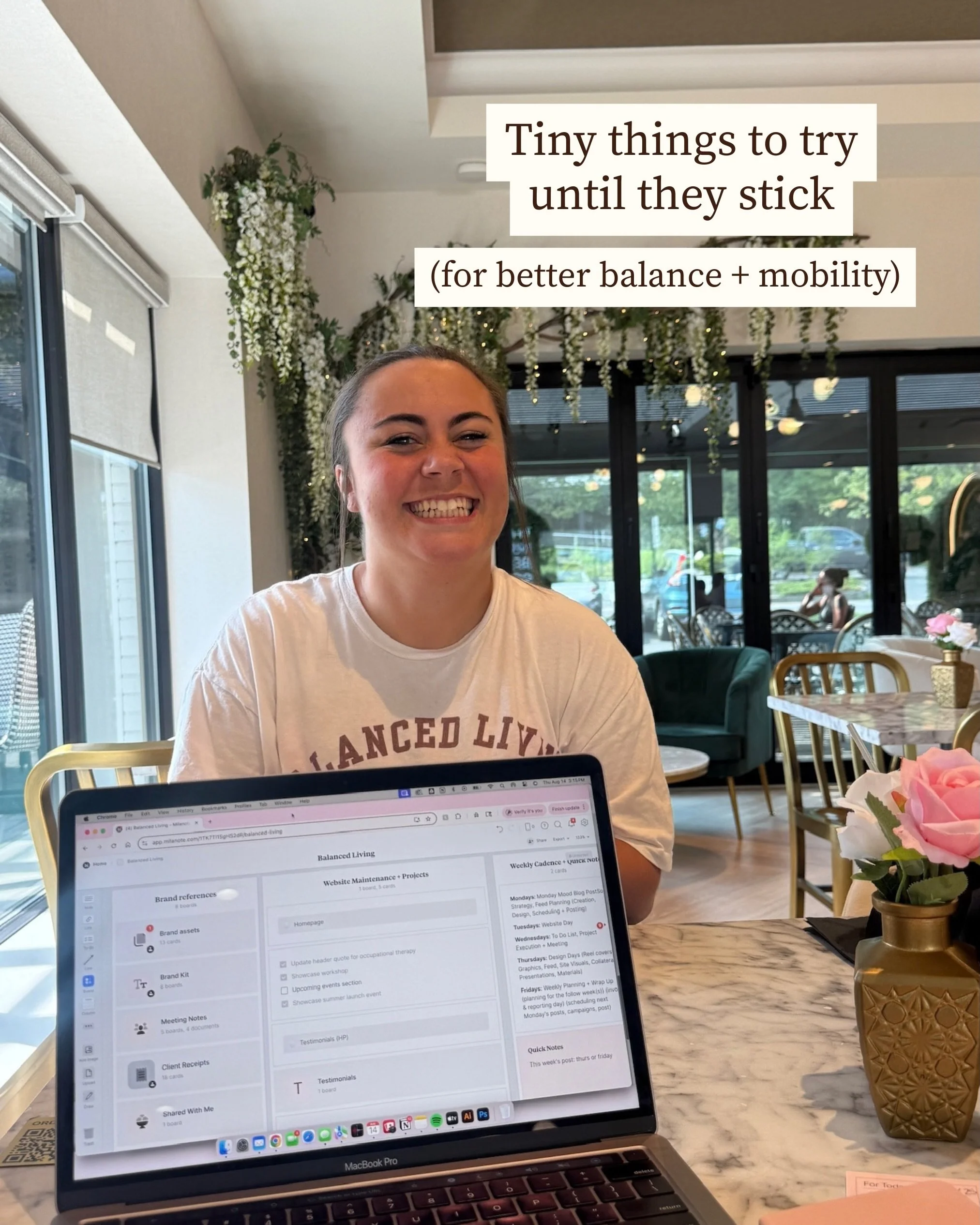 Better balance doesn&rsquo;t always start with a big workout, sometimes it&rsquo;s the tiny things you work into the day until they become second nature! Save these to try this week 🤍