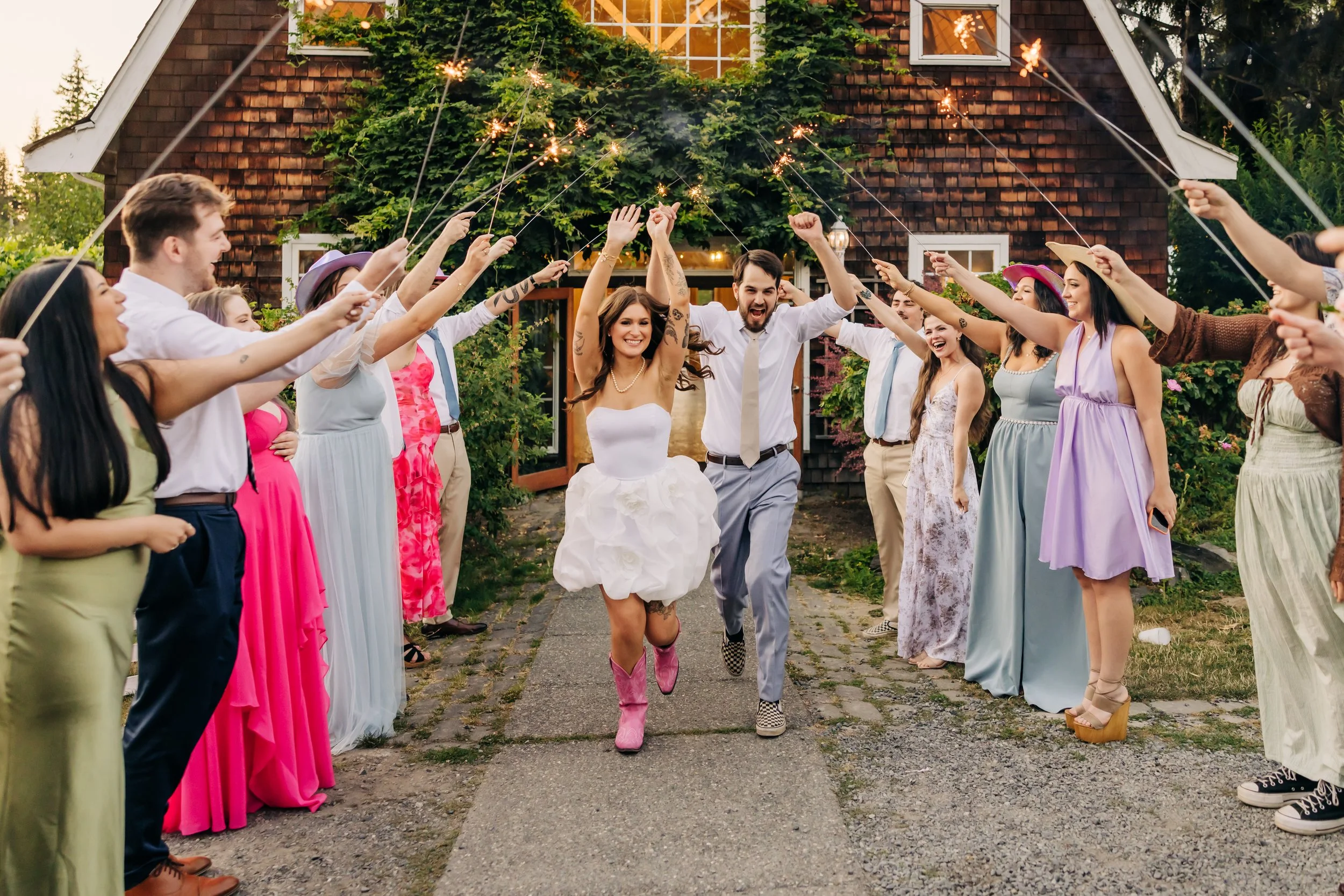 Sparkler exit at Sadie Lake