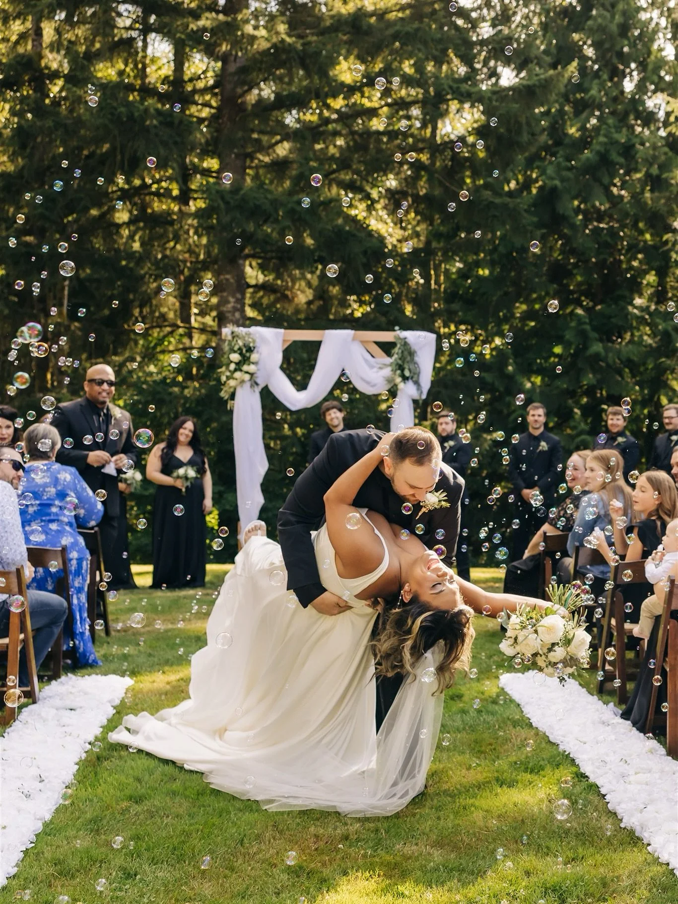 Backyard weddings are so special. I imagine you look out and think to yourself, that&rsquo;s the spot. The place we promised to love each other forever and the coolest part is you get to see it everyday and have that beautiful reminder. These two nai