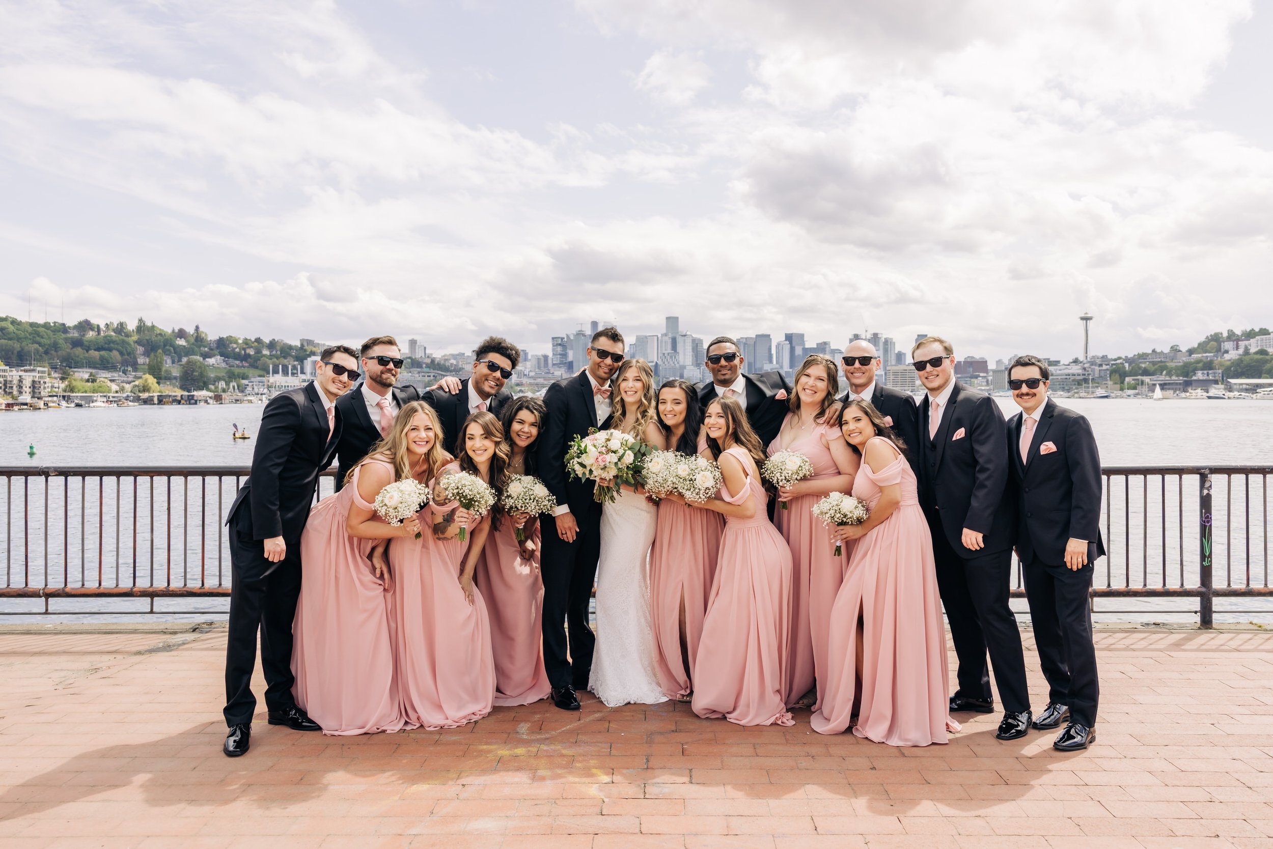 Wedding Party at Gas Works Park