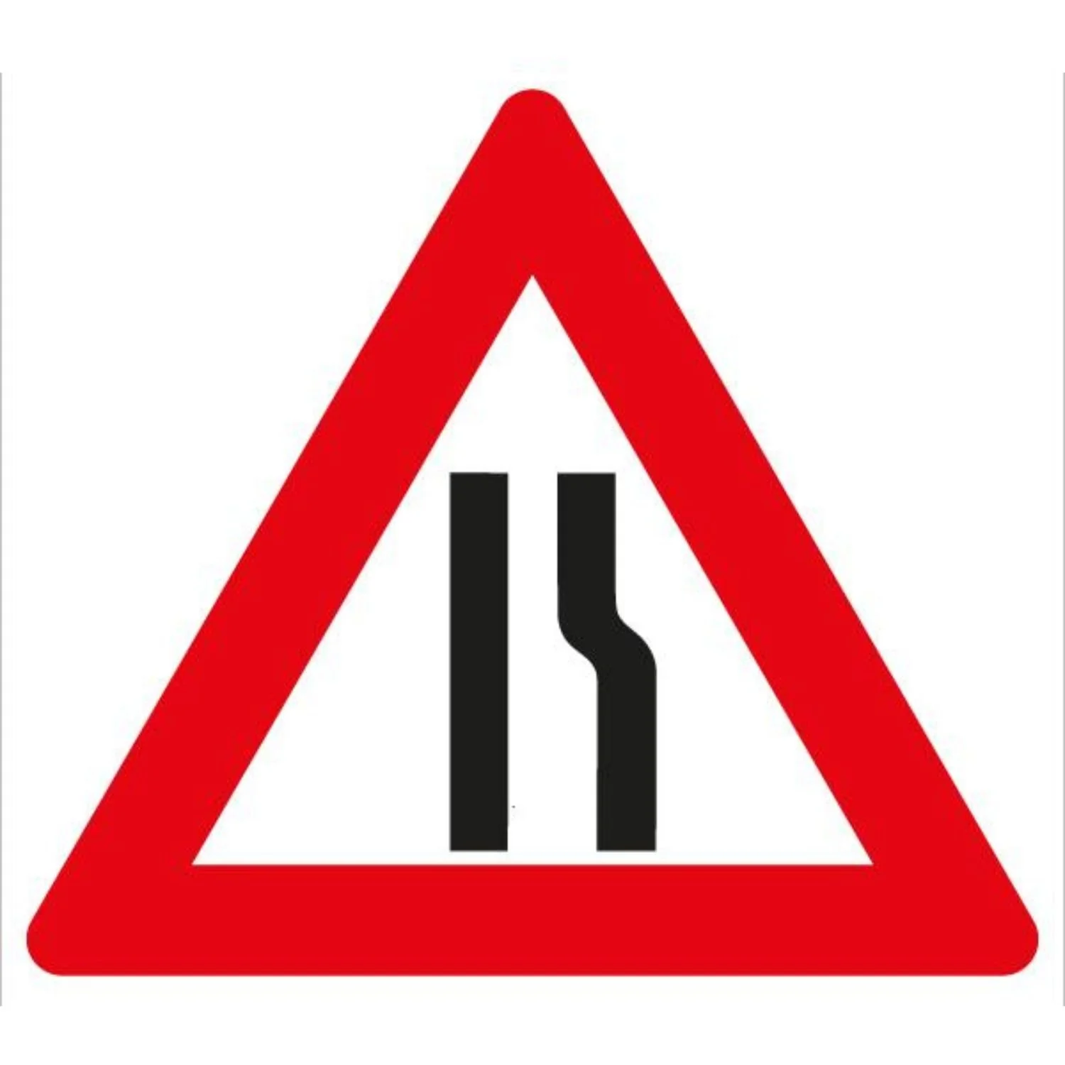 Fahrbahnverengung rechtsseitig