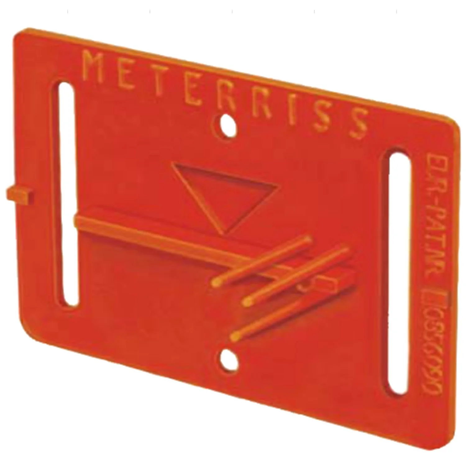 Meterriss-Plakette