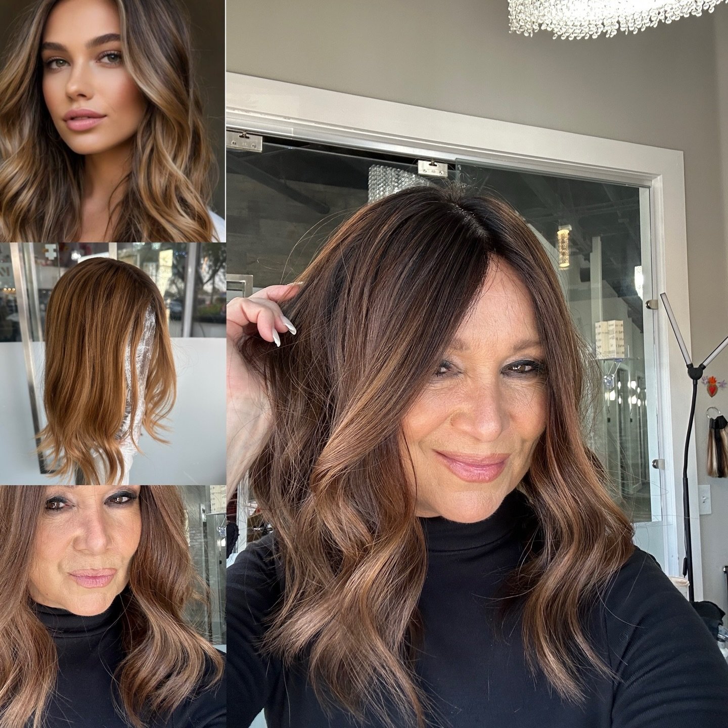 Bate bate chocolate 🫶✨💫
Wig Color refresh reverse balayage 🐻🤎🍪🍫