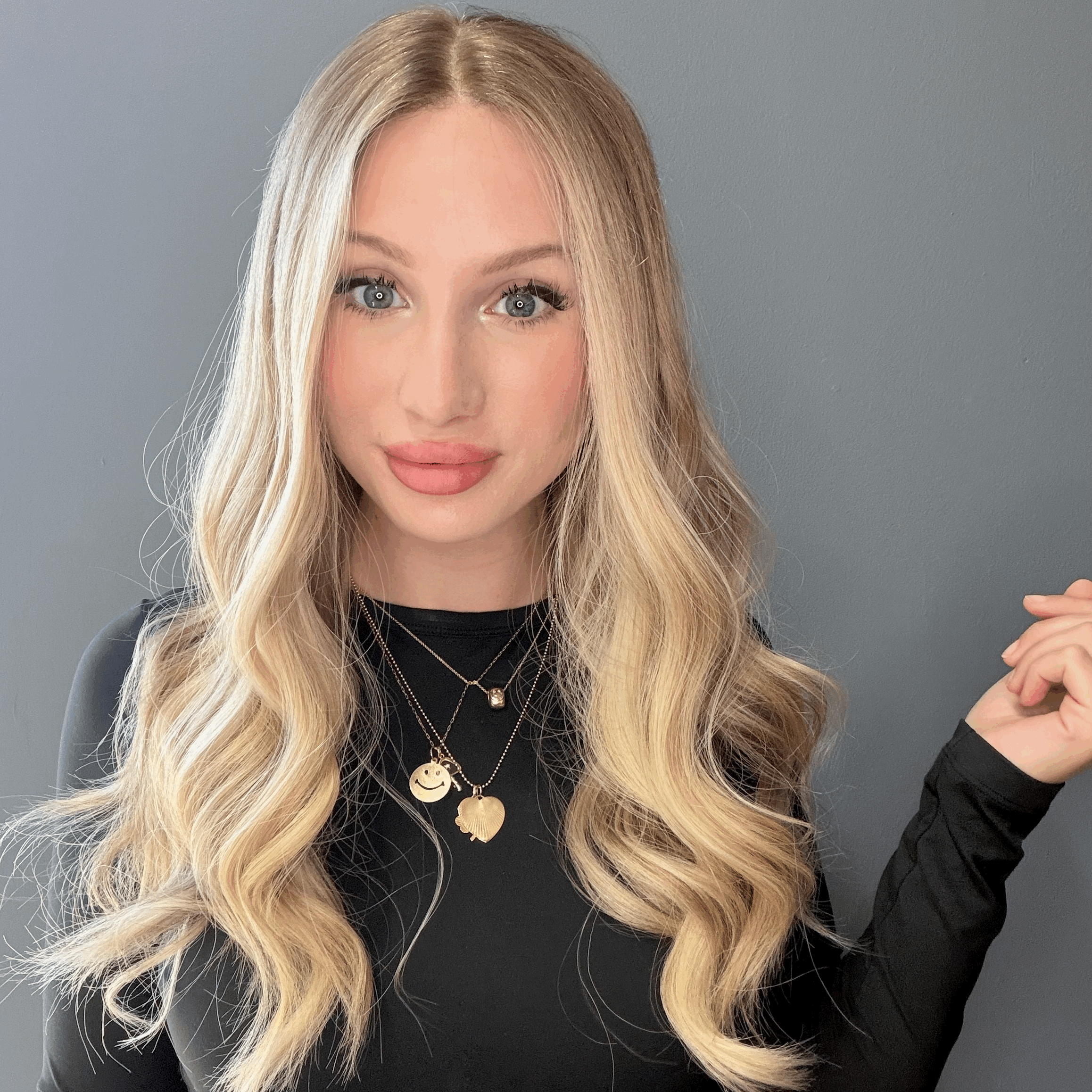 blonde long hair