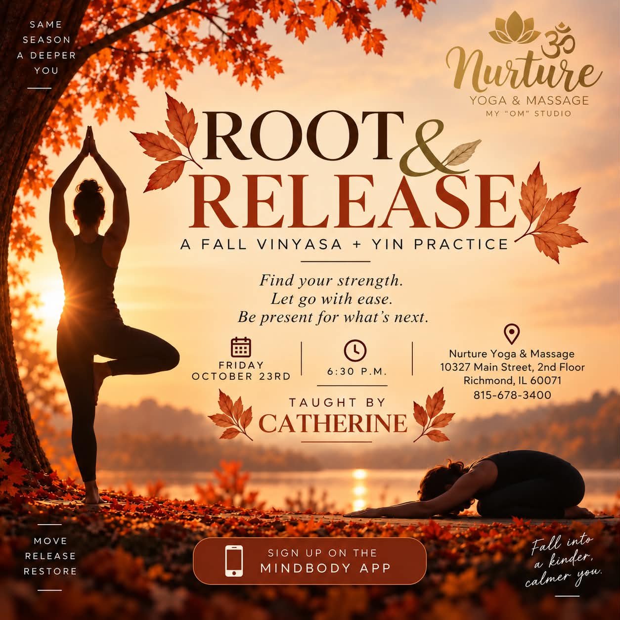 Root To Release Fall Vin Yin Practice