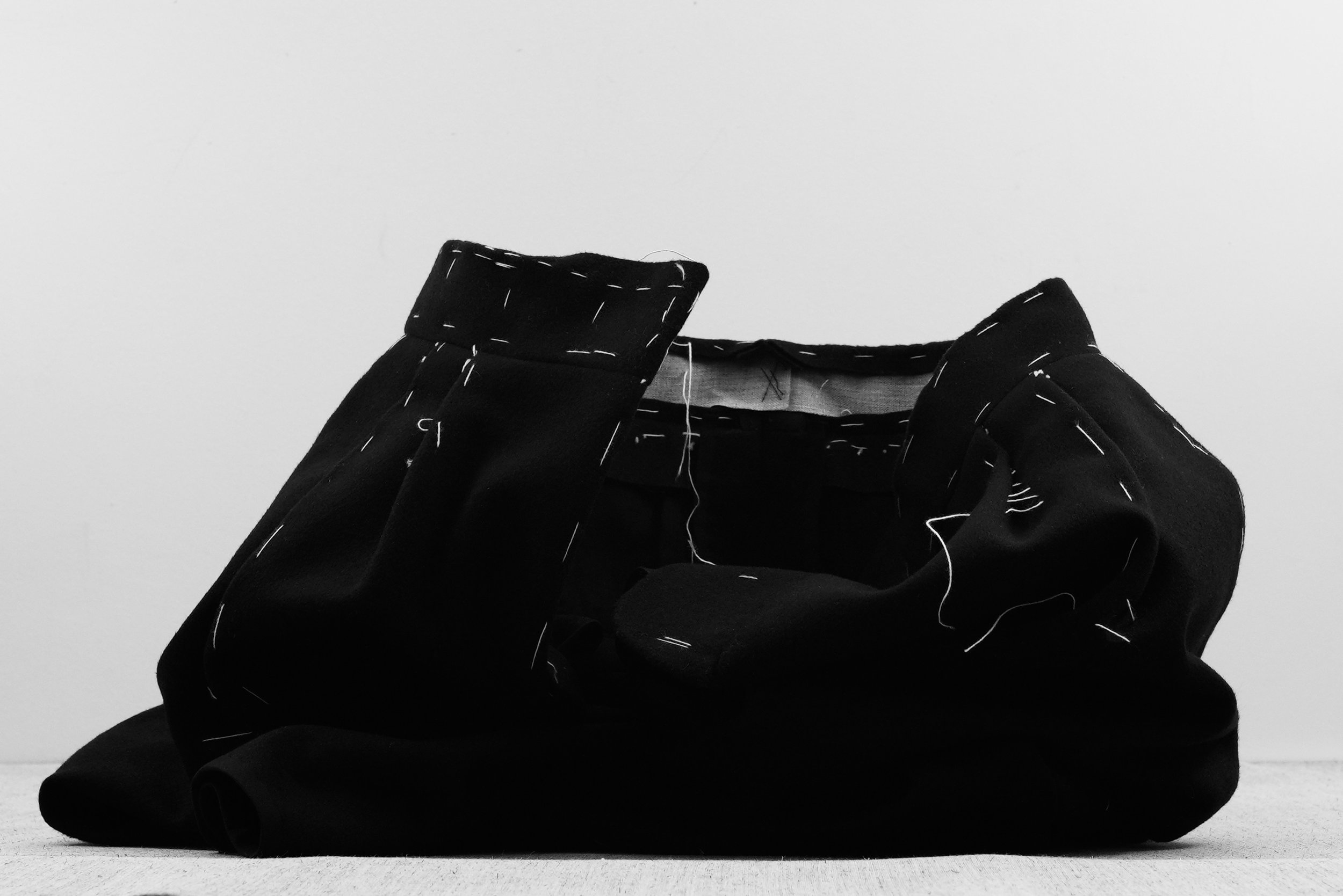 Lafóa Studio - A hand basted tailored skirt.