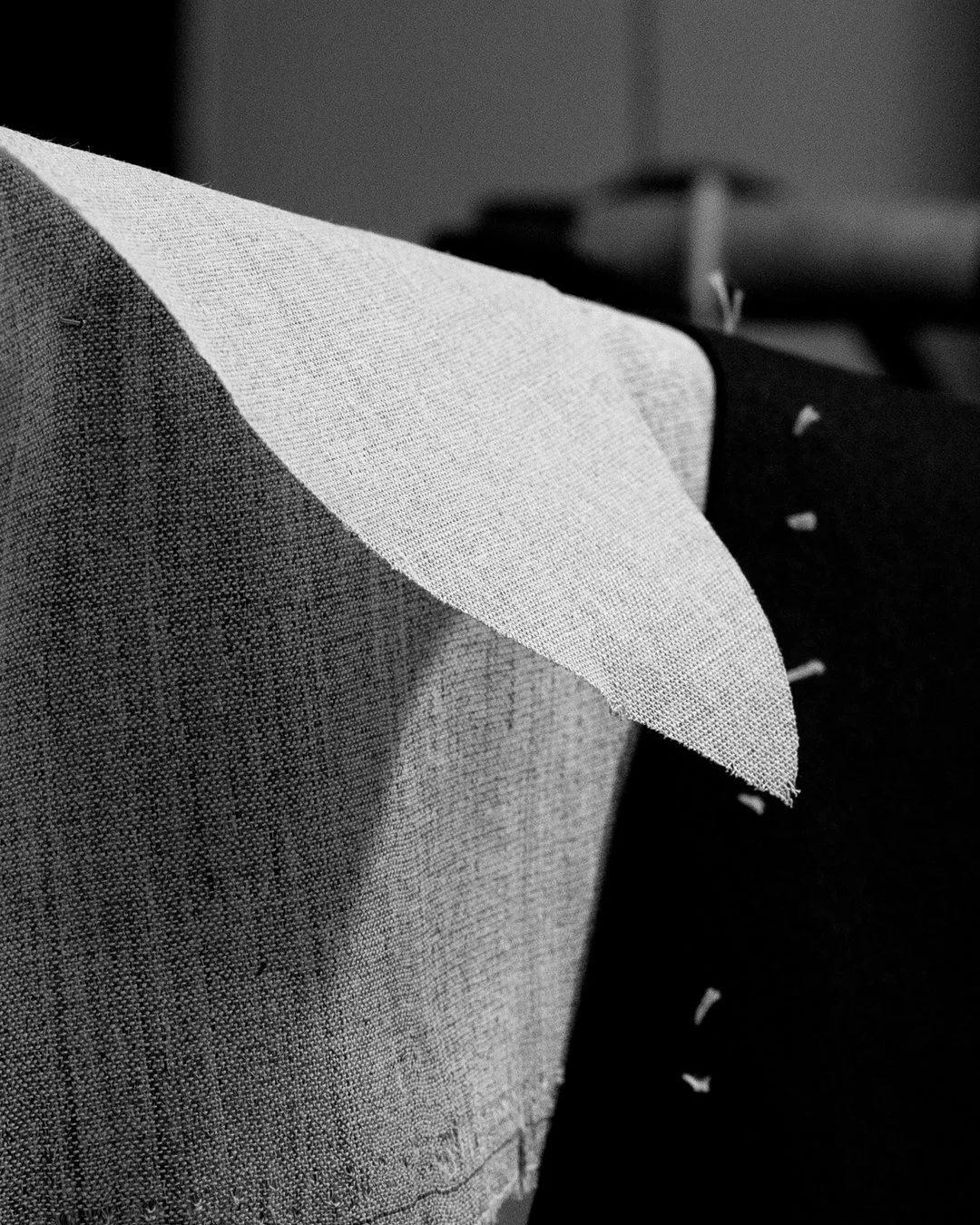 Lafóa Studio - behind the scenes of a tailoring studio - A photograph of a tailor's canvas.