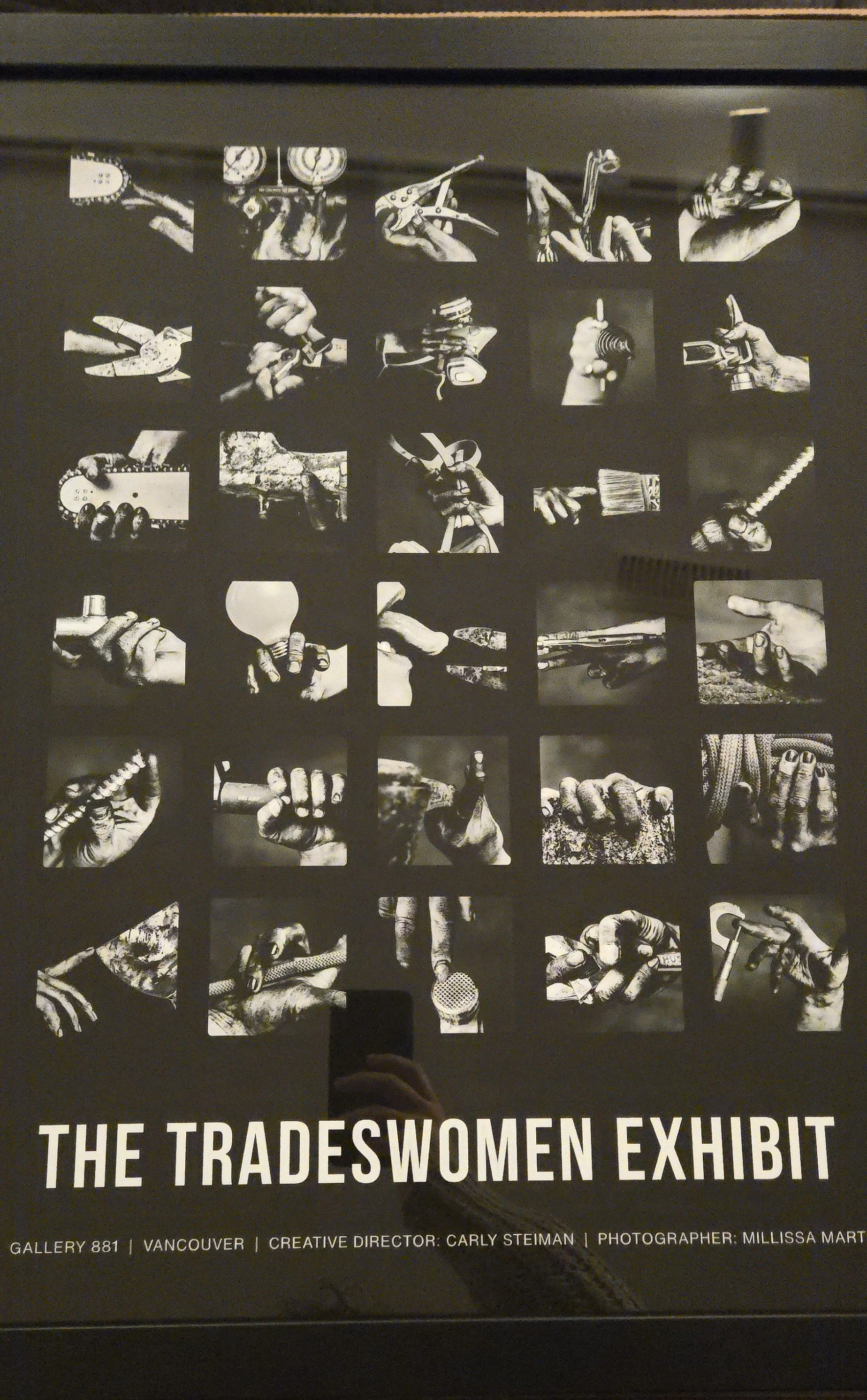 Framed Tradeswomen Exhibit Poster 18" x 24"