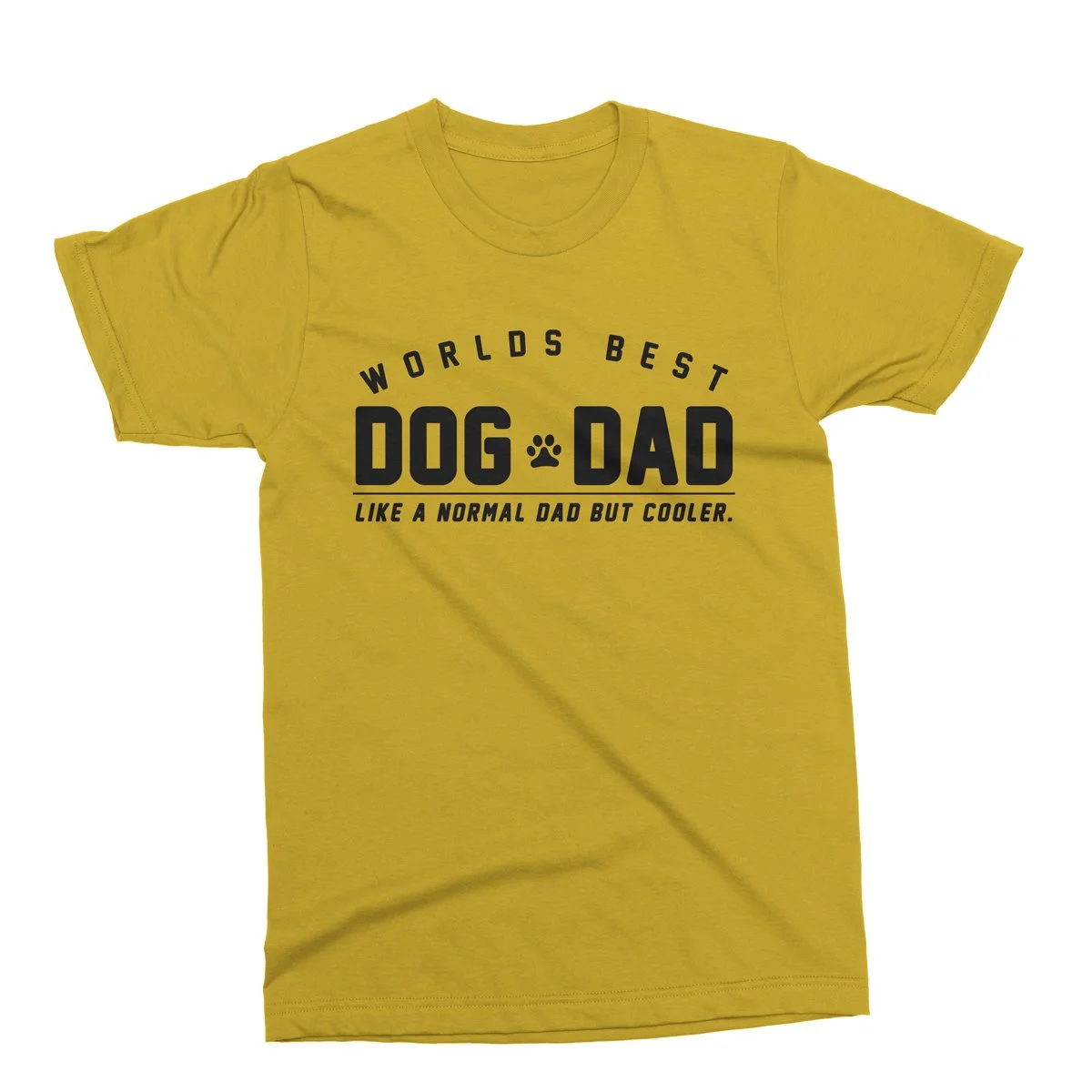 Dog Dad T-Shirt - Yellow