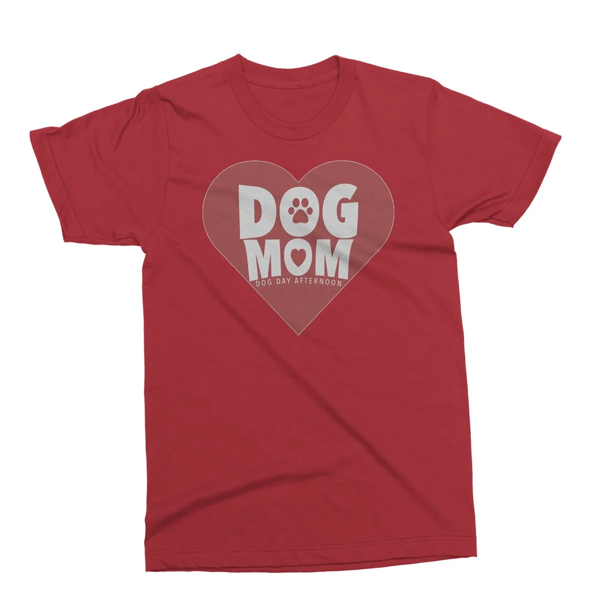 Dog Mom T-Shirt - Red