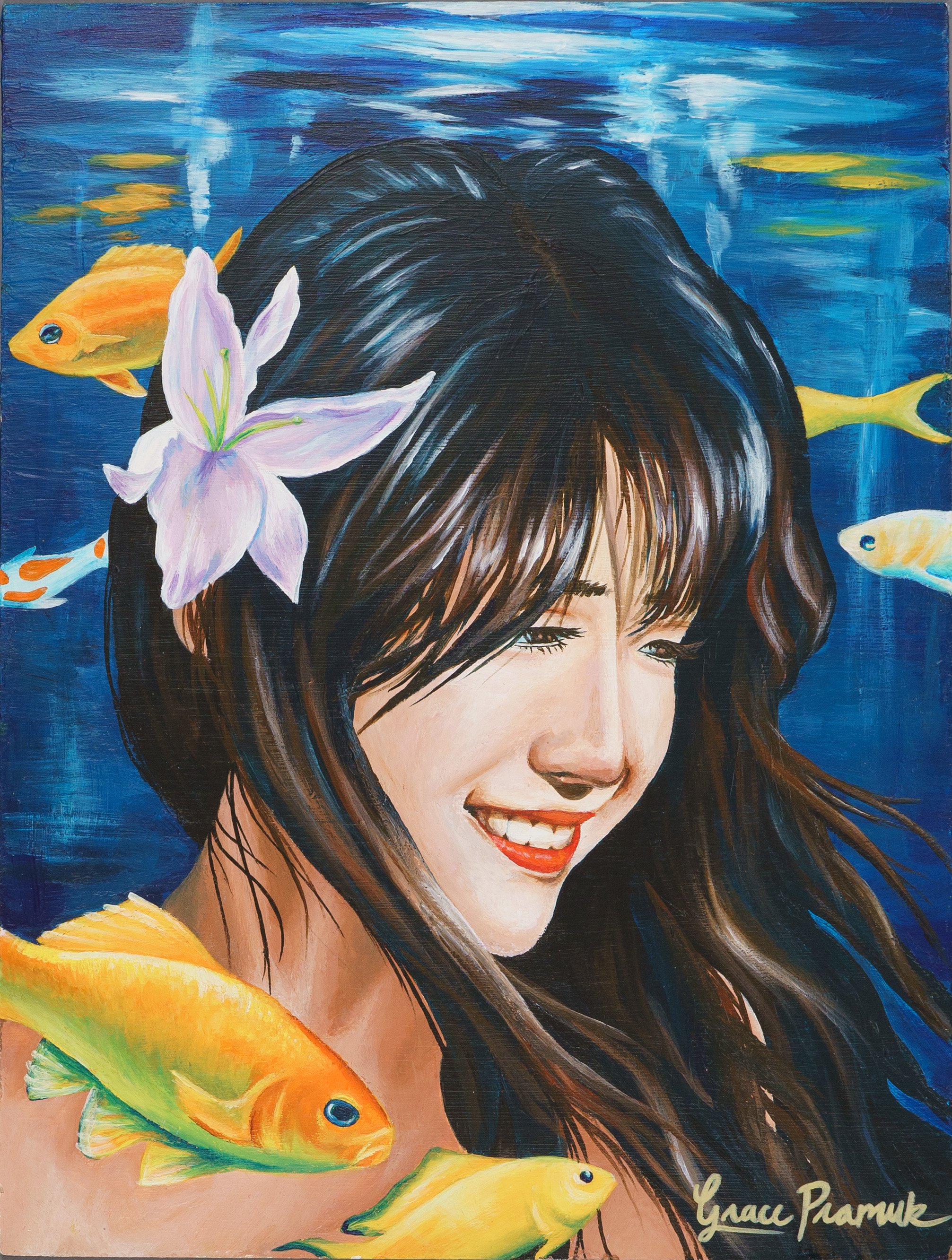 Water,
12 x 16 inches,
Acrylic on Masonite,
January 2024