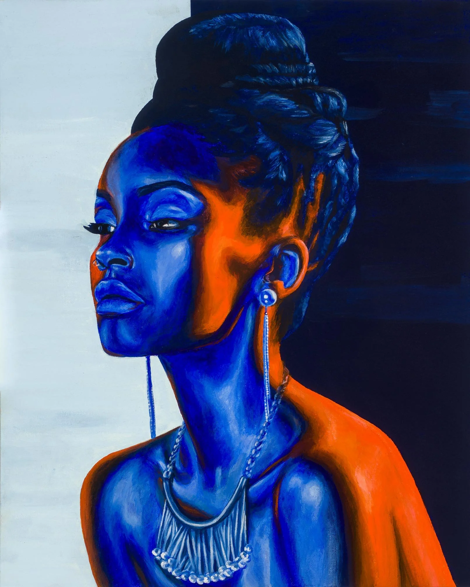 Estelle After the Rain,
16 x 20 inches,
Acrylic on Masonite,
February 2023