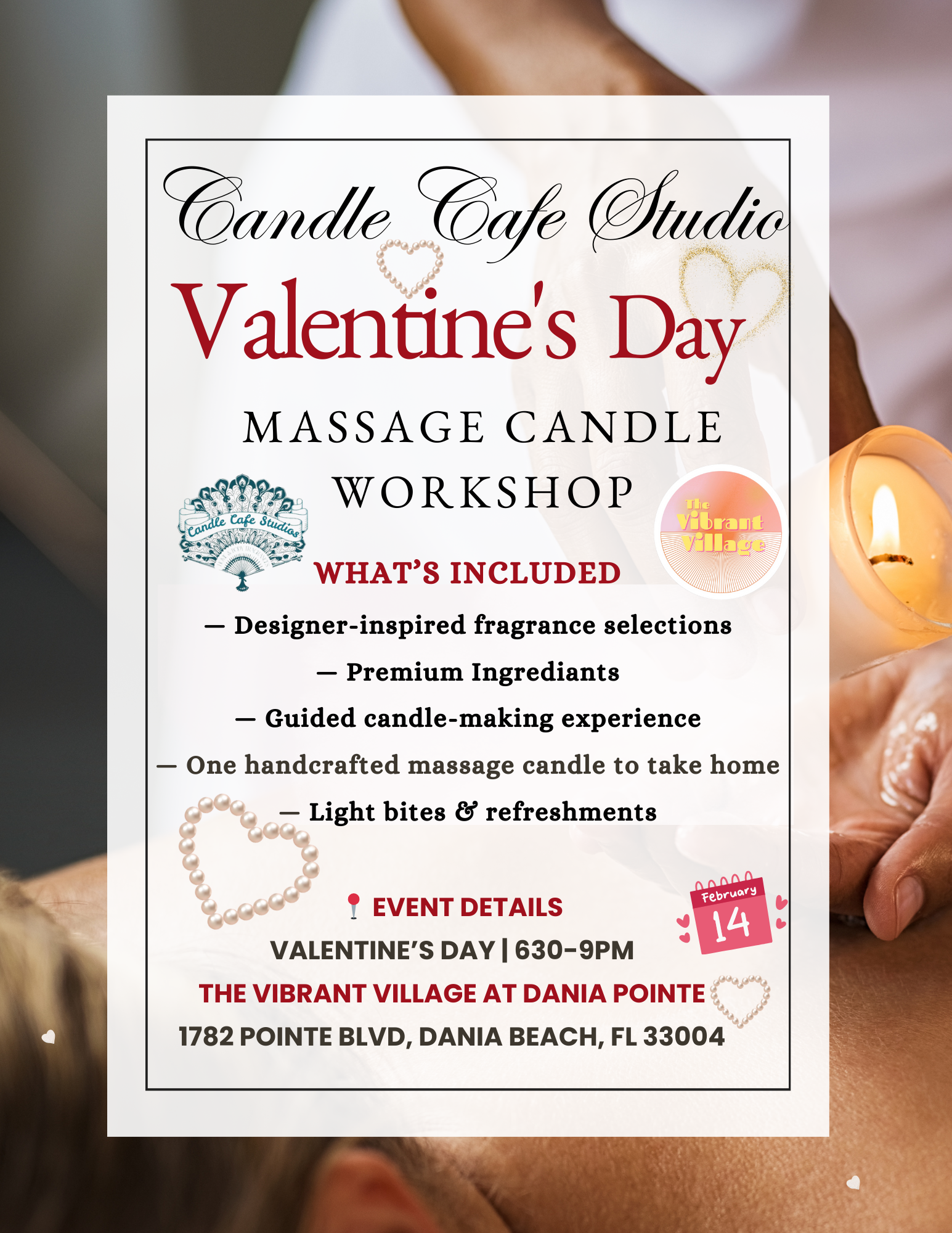 Create your own HANDCRAFTED MASSAGE CANDLE  with Candle Cafe Studio
