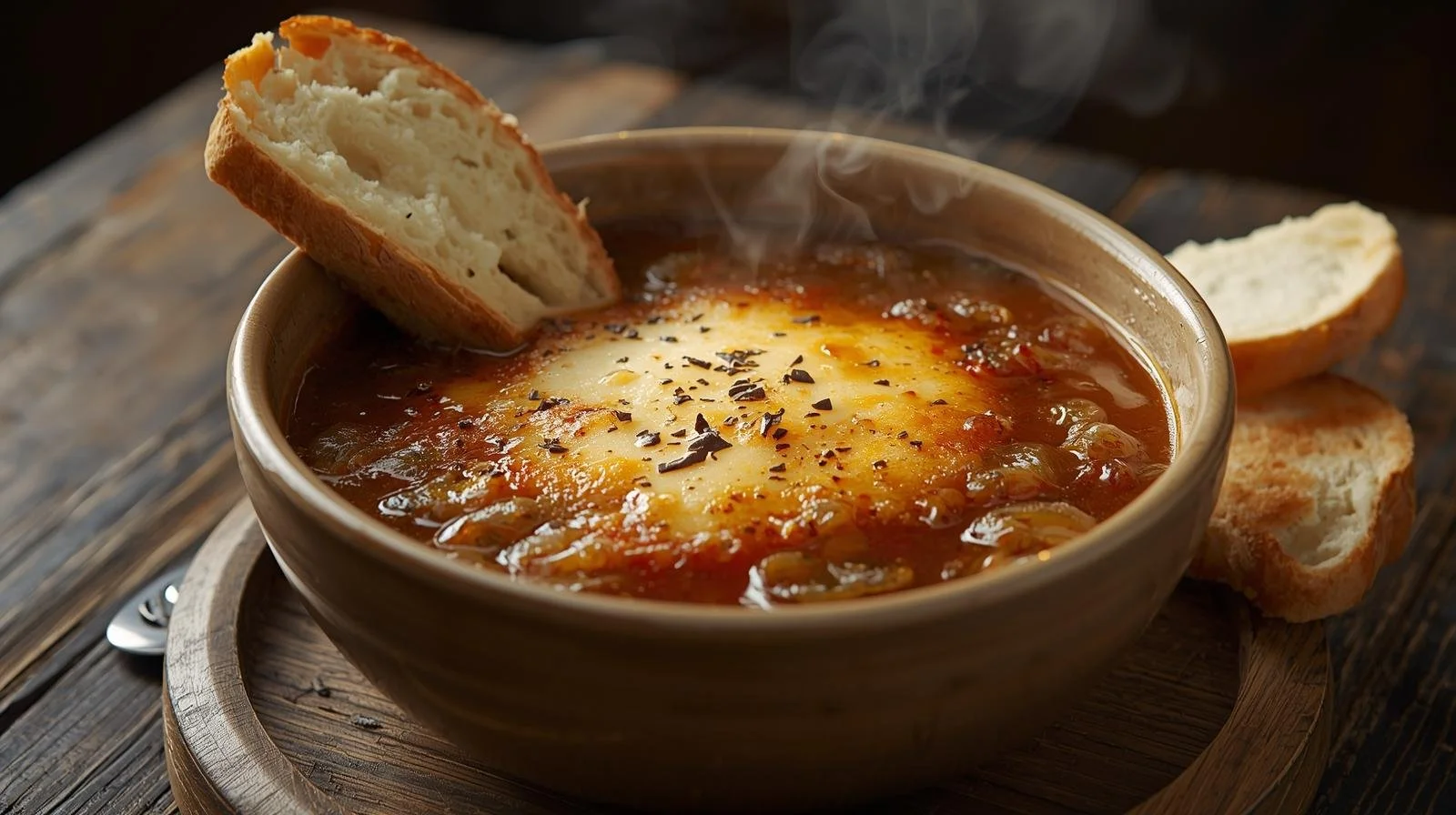 French onion soup. Emmental baguette.jpeg