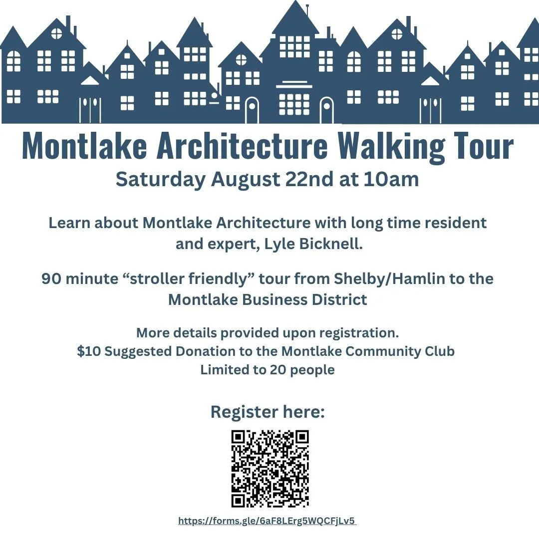 Montlake Architecture Walking Tour- Registration open!