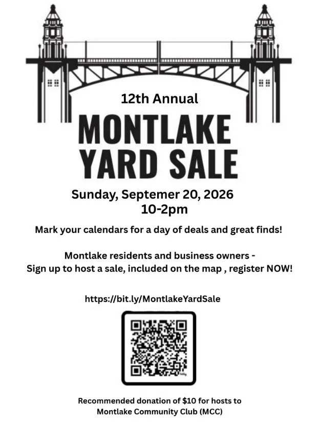 Montlake Yard Sale -&nbsp;&nbsp;Sunday, September 20 